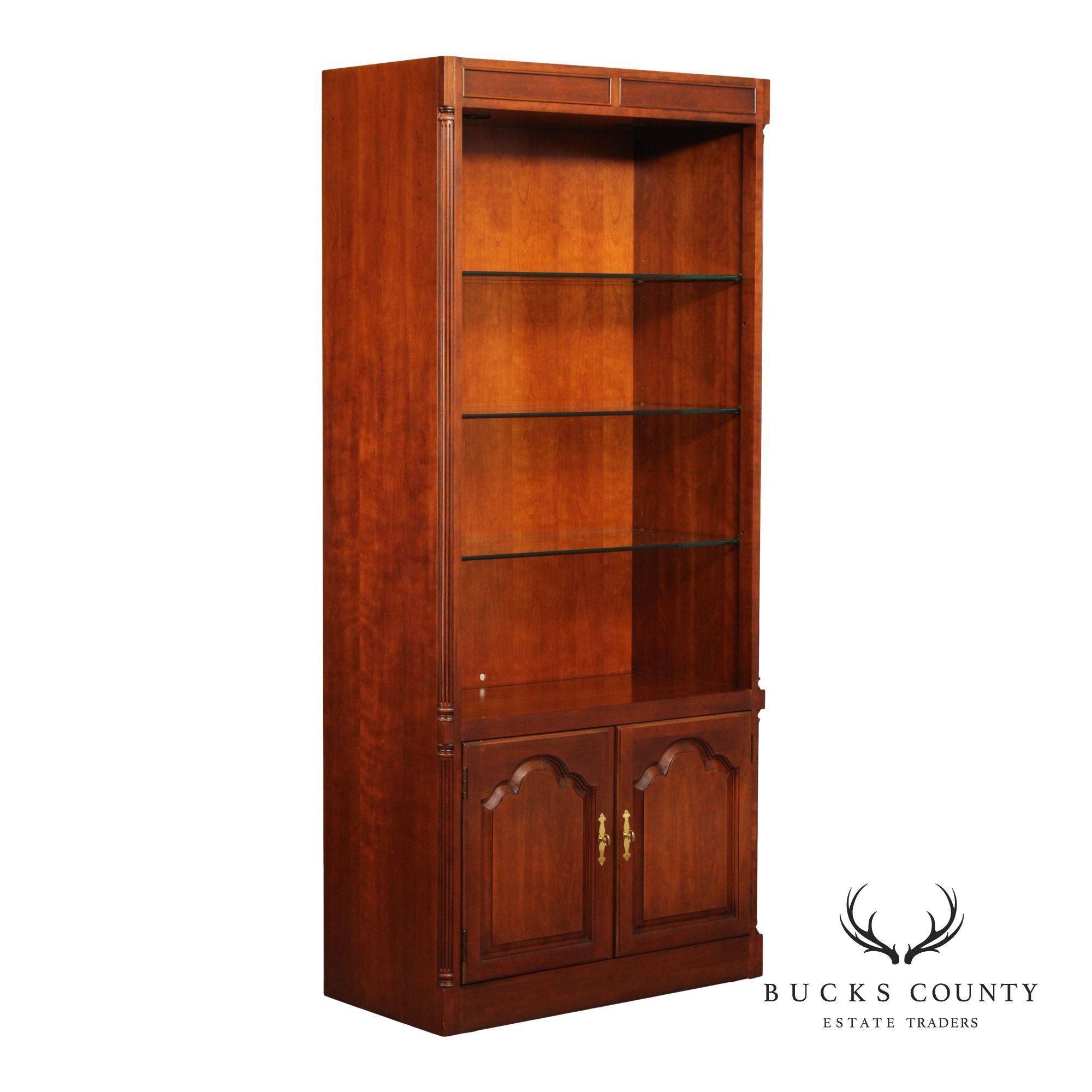 Traditional Cherry Open Bookcase