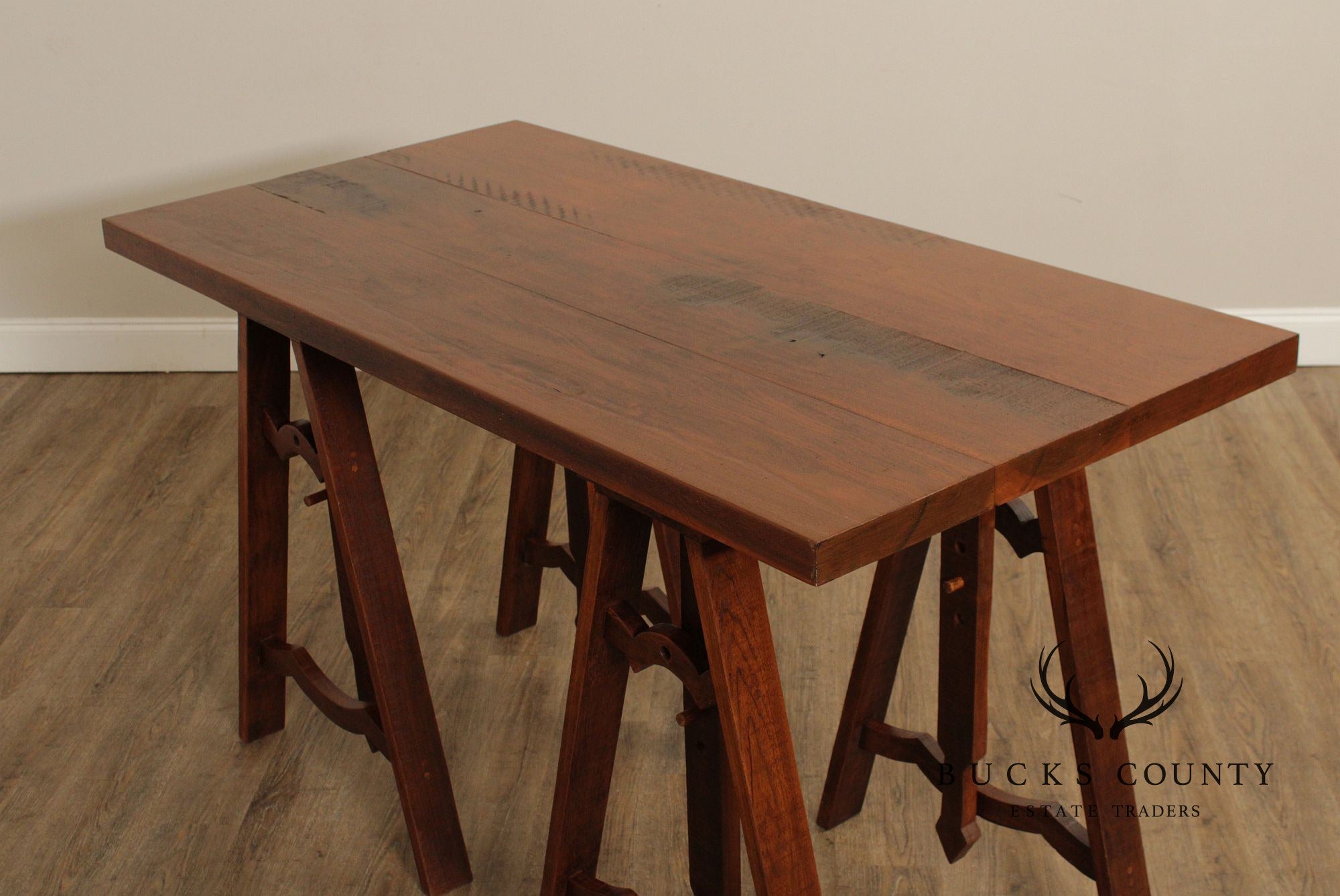 Industrial Style Sawhorse Work Table