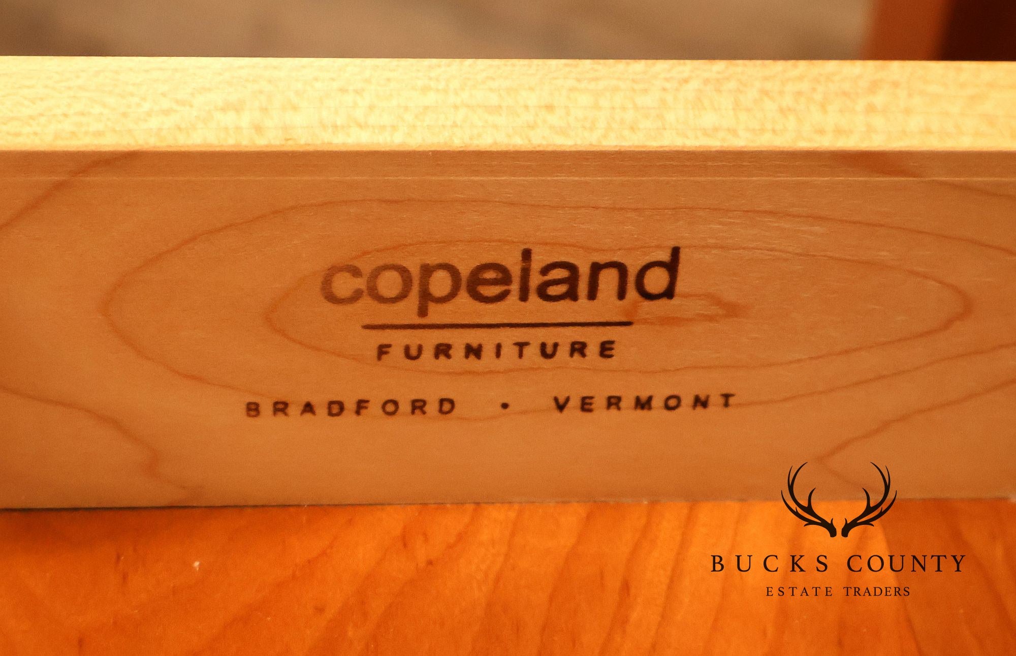 Copeland Furniture Leather Top Cherry Writing Desk