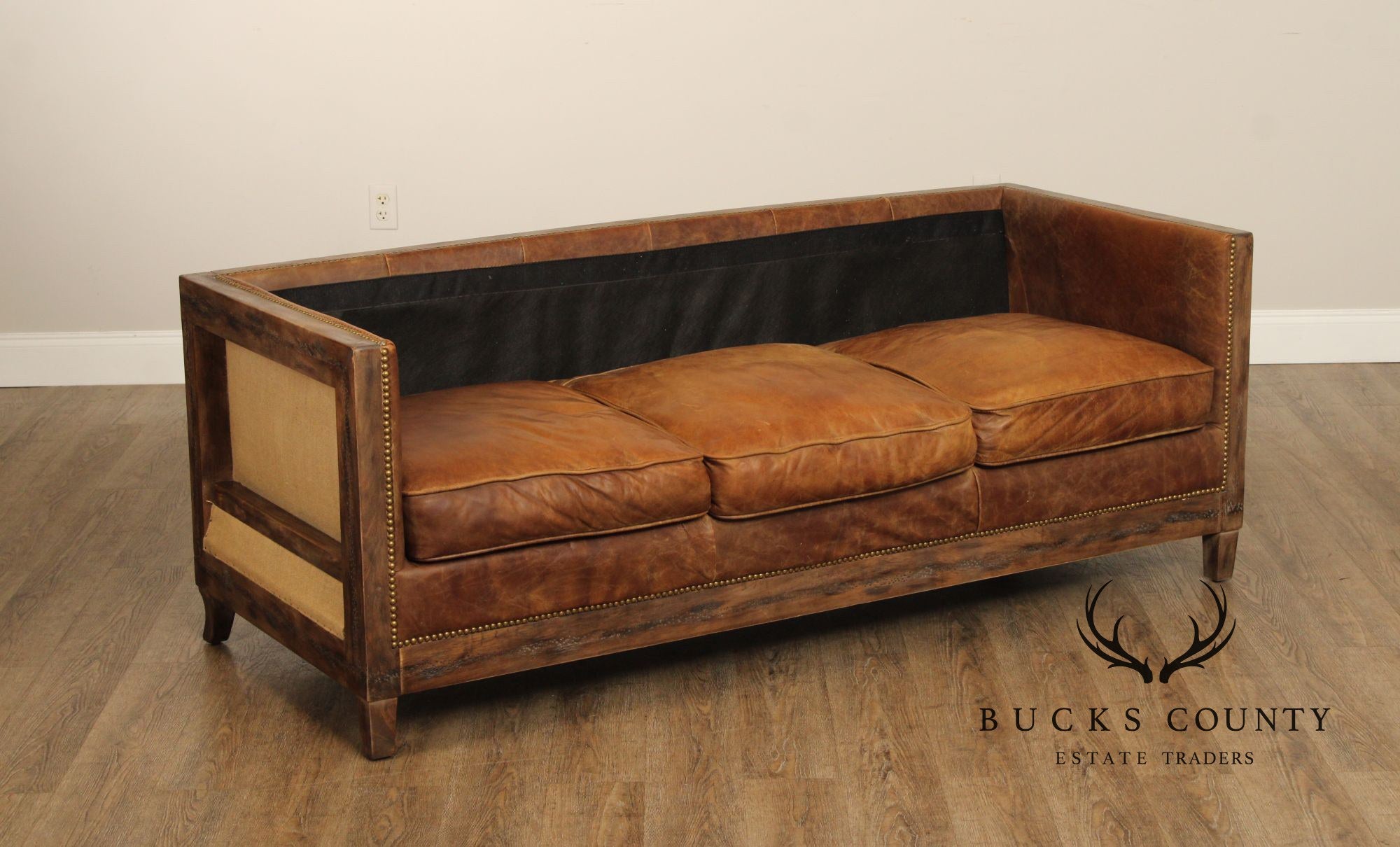 Moe's Collection 'Darlington' Rustic Leather Sofa