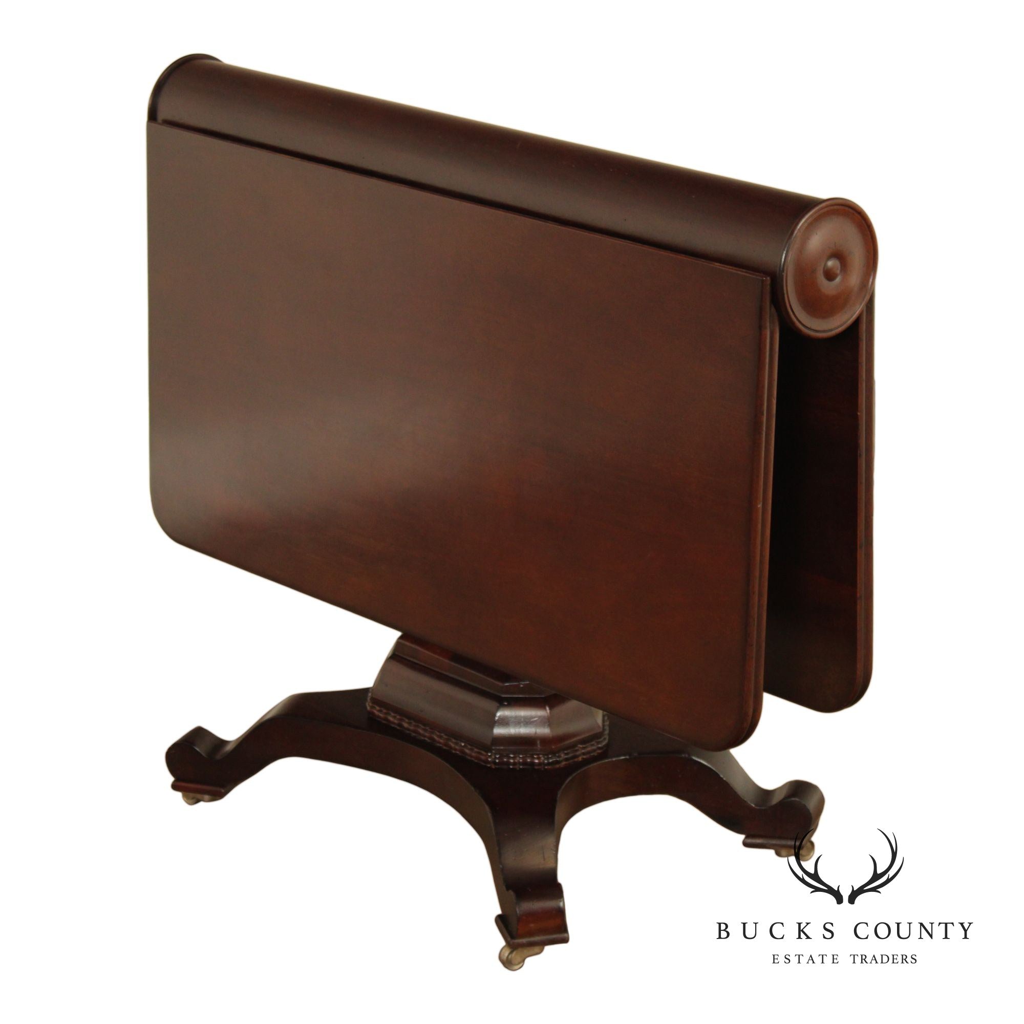 Century Oscar De La Renta Designed Mahogany Drop Leaf Table