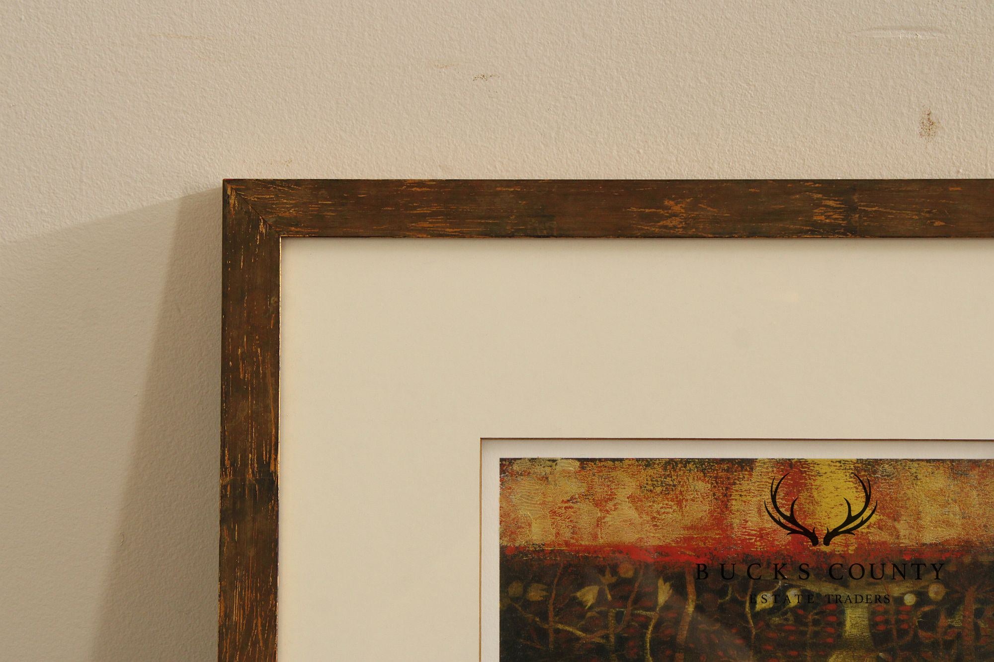 Abstract Expressionist Framed Woodland Giclée