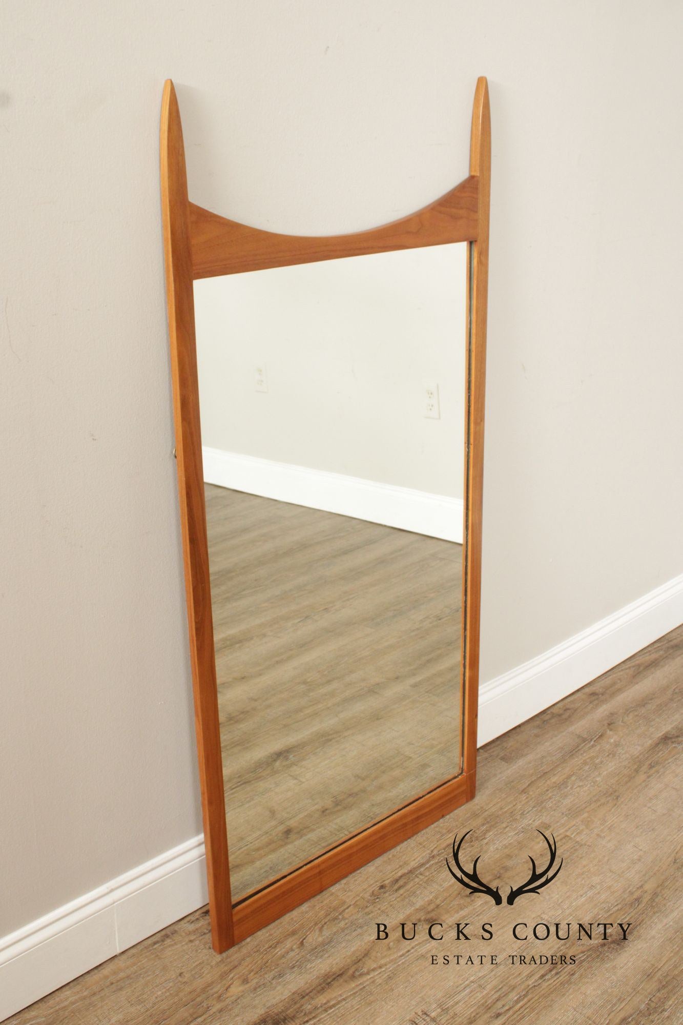 Mid Century Modern Walnut Wall Mirror