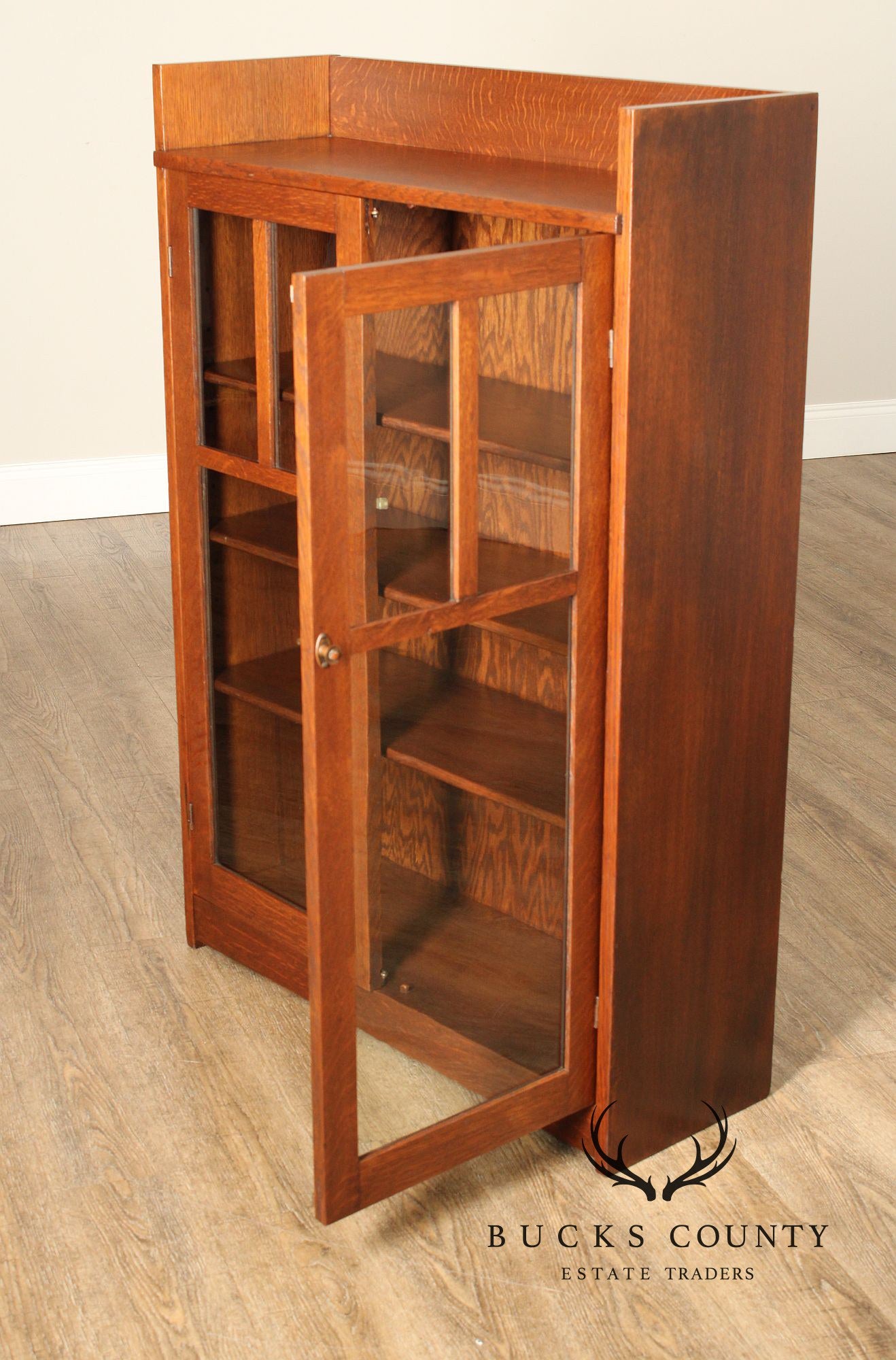 Limbert Antique Mission Oak Two Door Bookcase