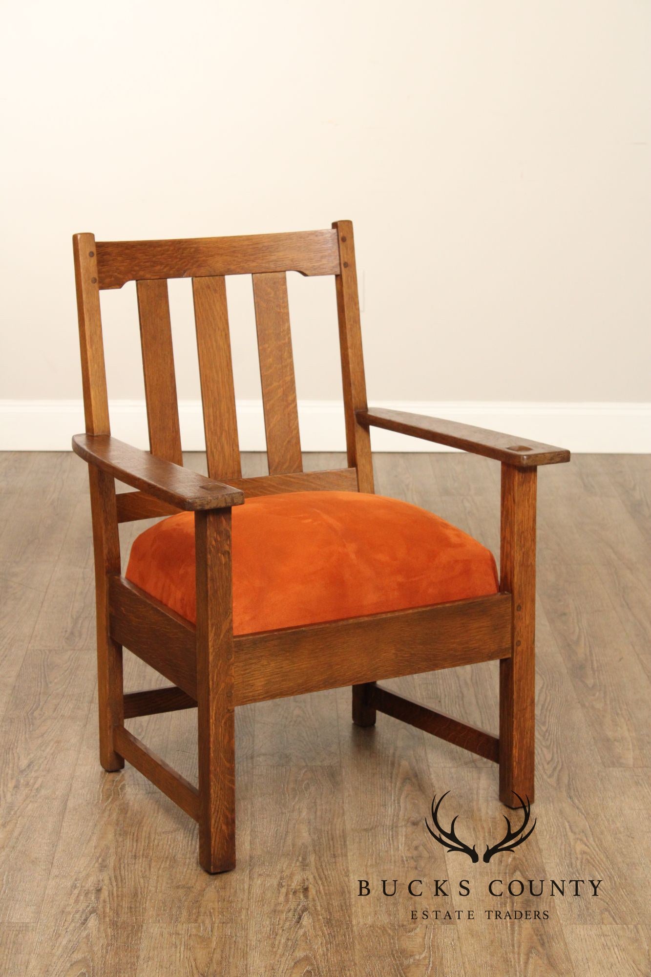 Limbert Antique Mission Oak Armchair