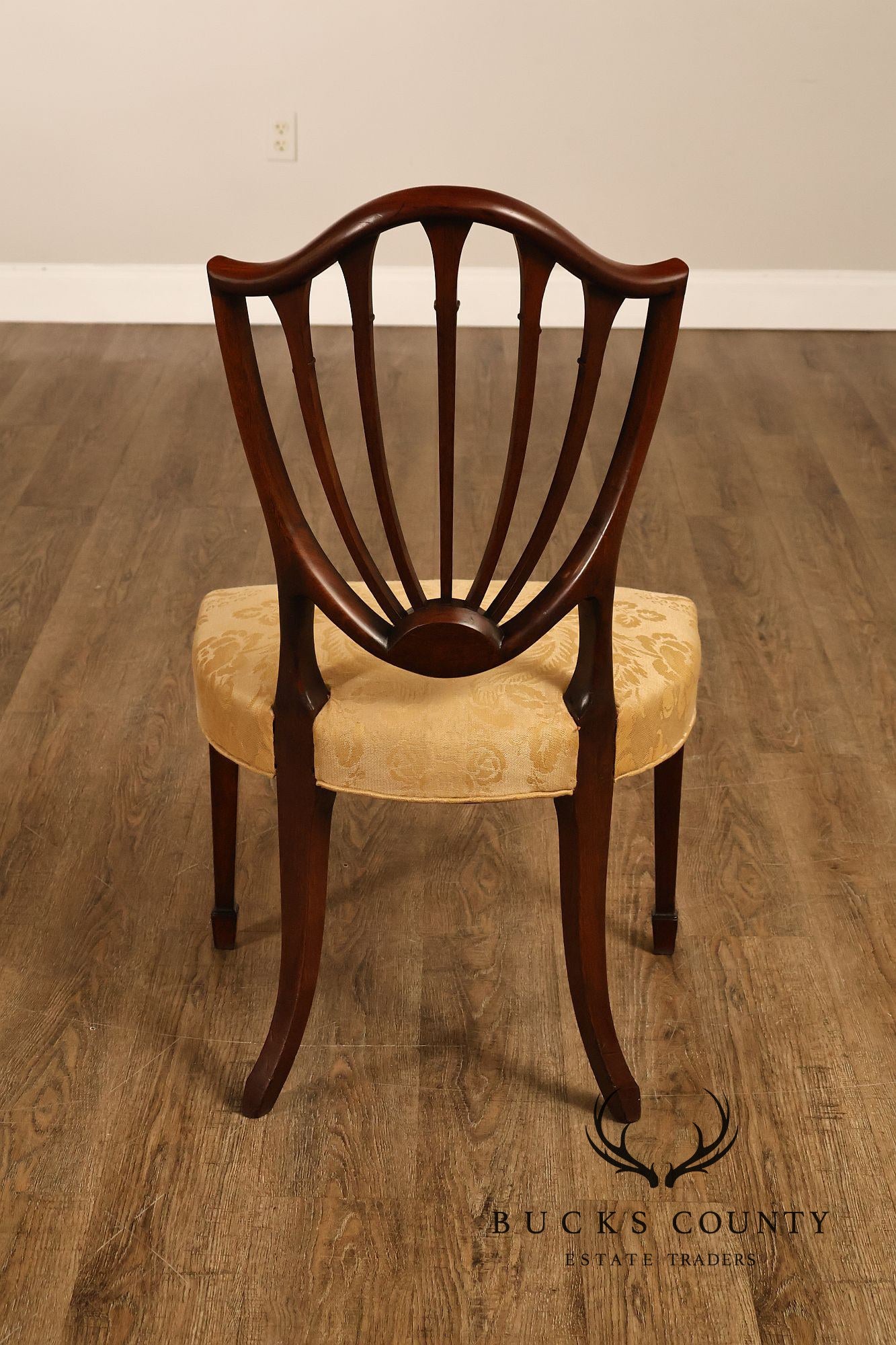 Antique Hepplewhite Style Set Of 8 Mahogany Dining Chairs
