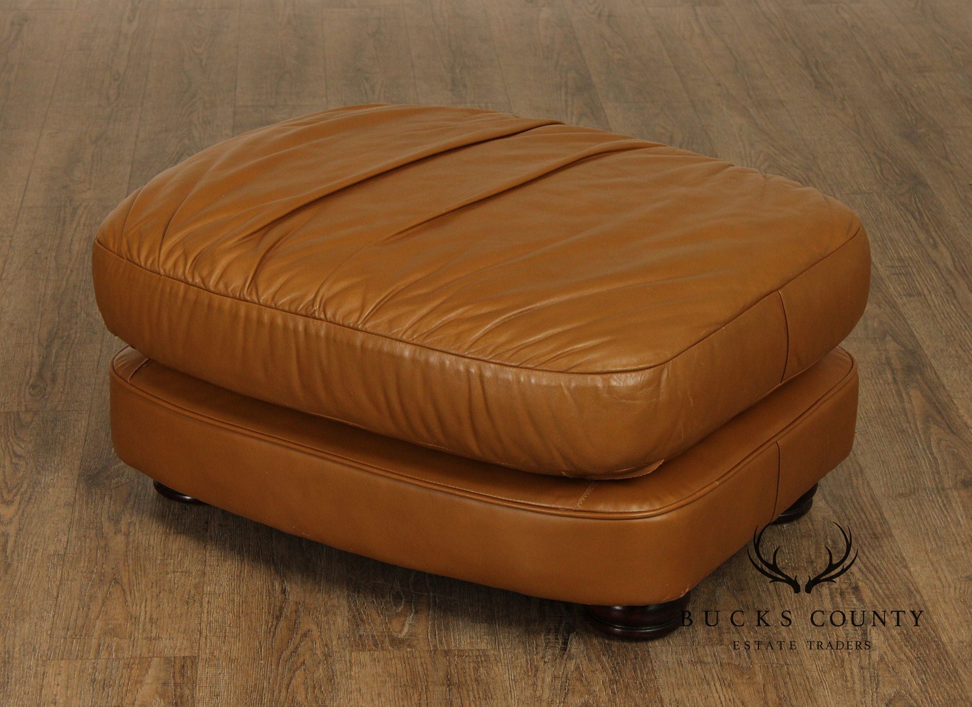 Classic Leather Brown Leather Ottoman