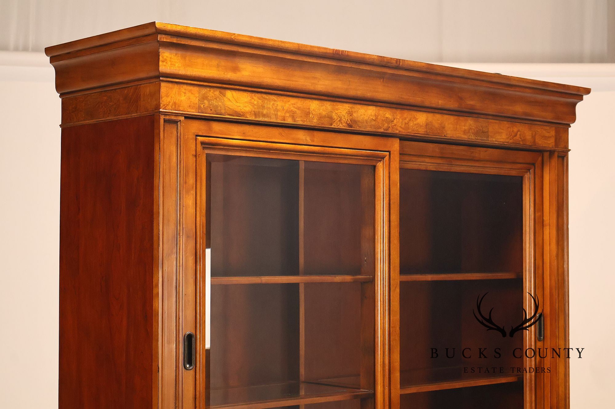 Ethan Allen Townhouse Collection Burlwood China Cabinet