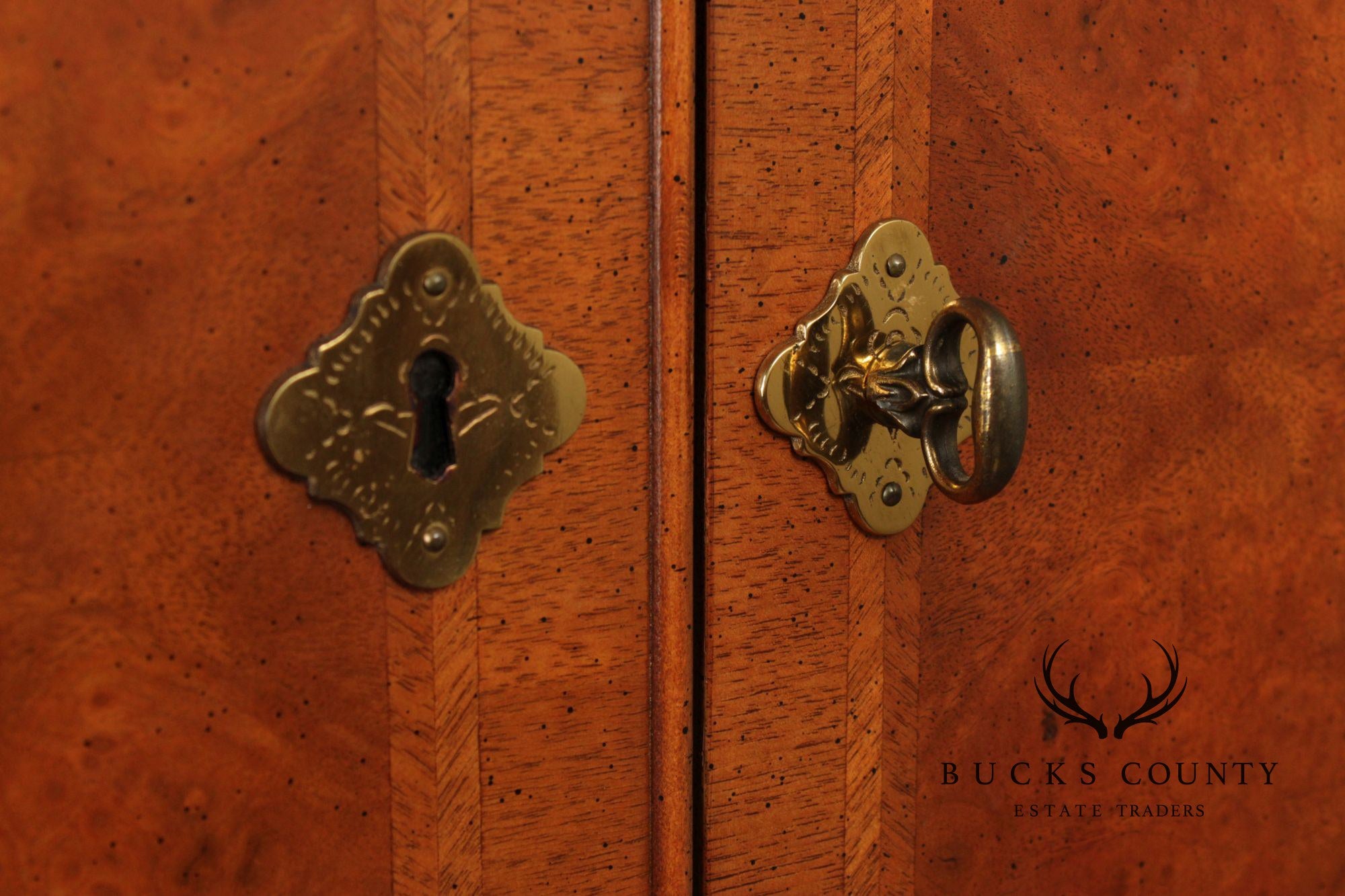 Century British National Trust Collection Burlwood Armoire