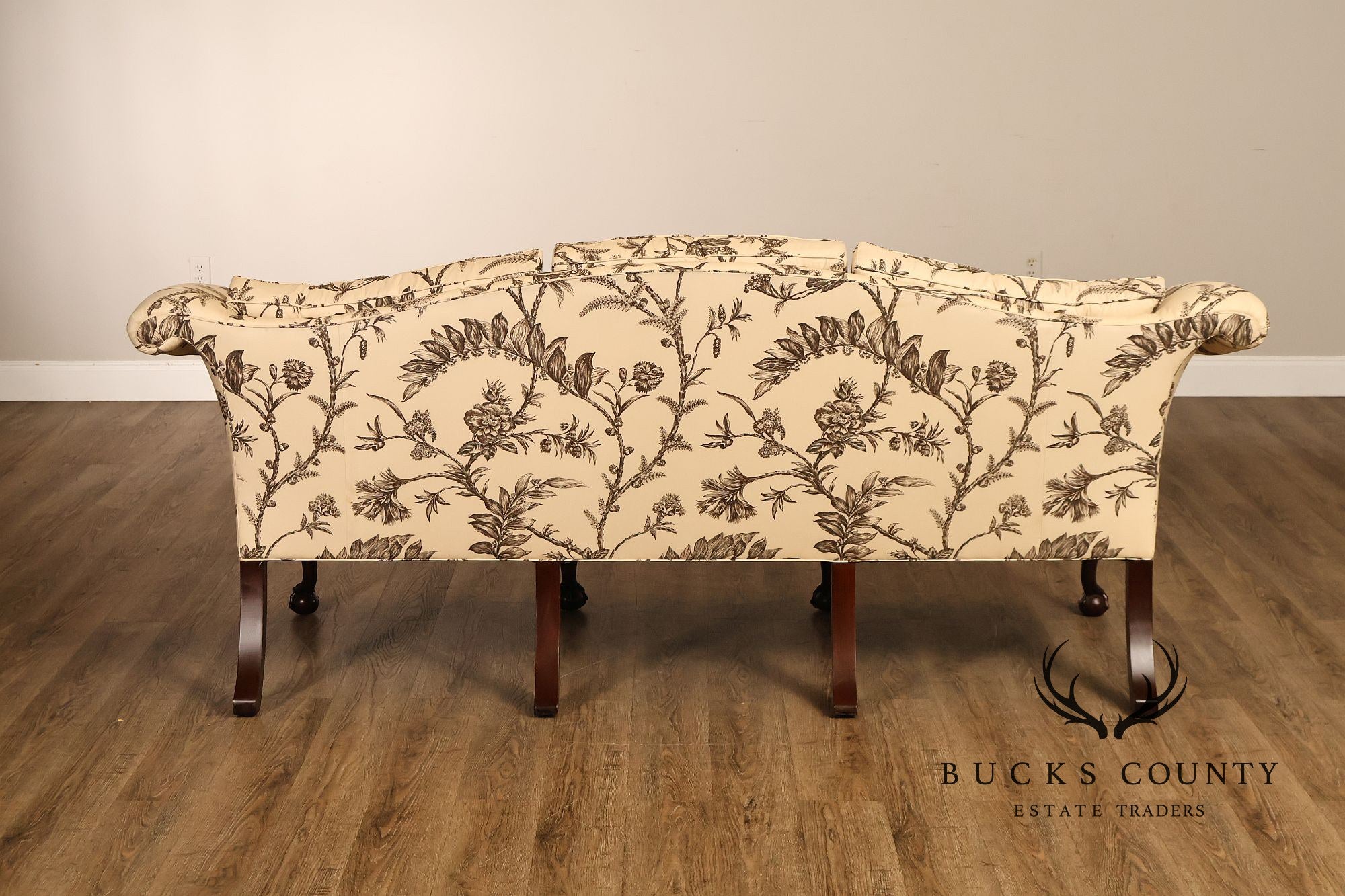 Baker Williamsburg Reproductions Camelback Sofa