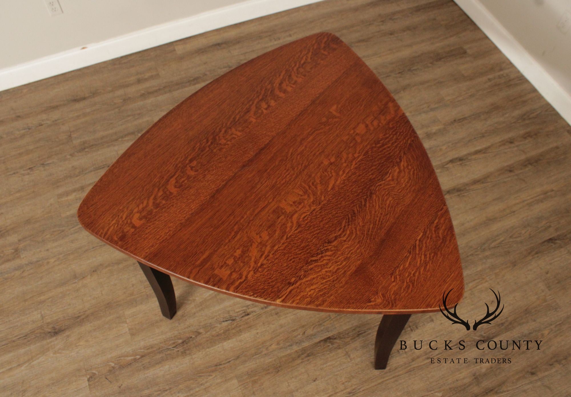 Custom Quality Modern Guitar Pick Oak Counter Height Dining Table