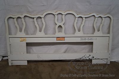 Drexel Vintage French Louis XV Style Painted King Size Headboard