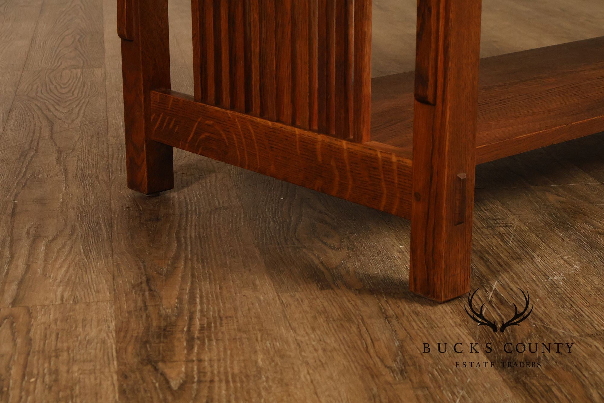 Stickley Mission Collection Oak Spindle Coffee Table