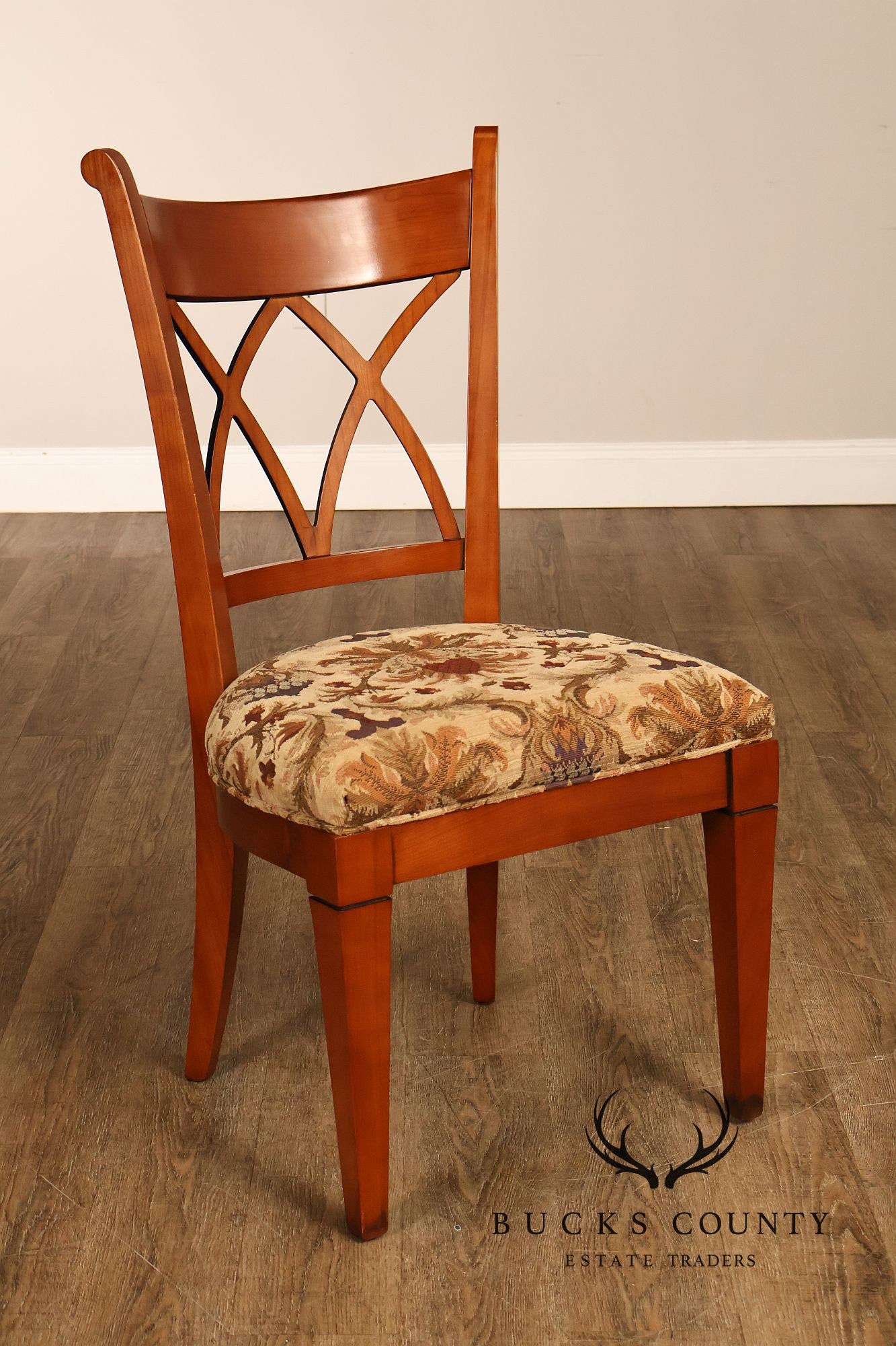 Harden Furniture Set Of Six Cherry Dining Chairs-European Interpretations Line