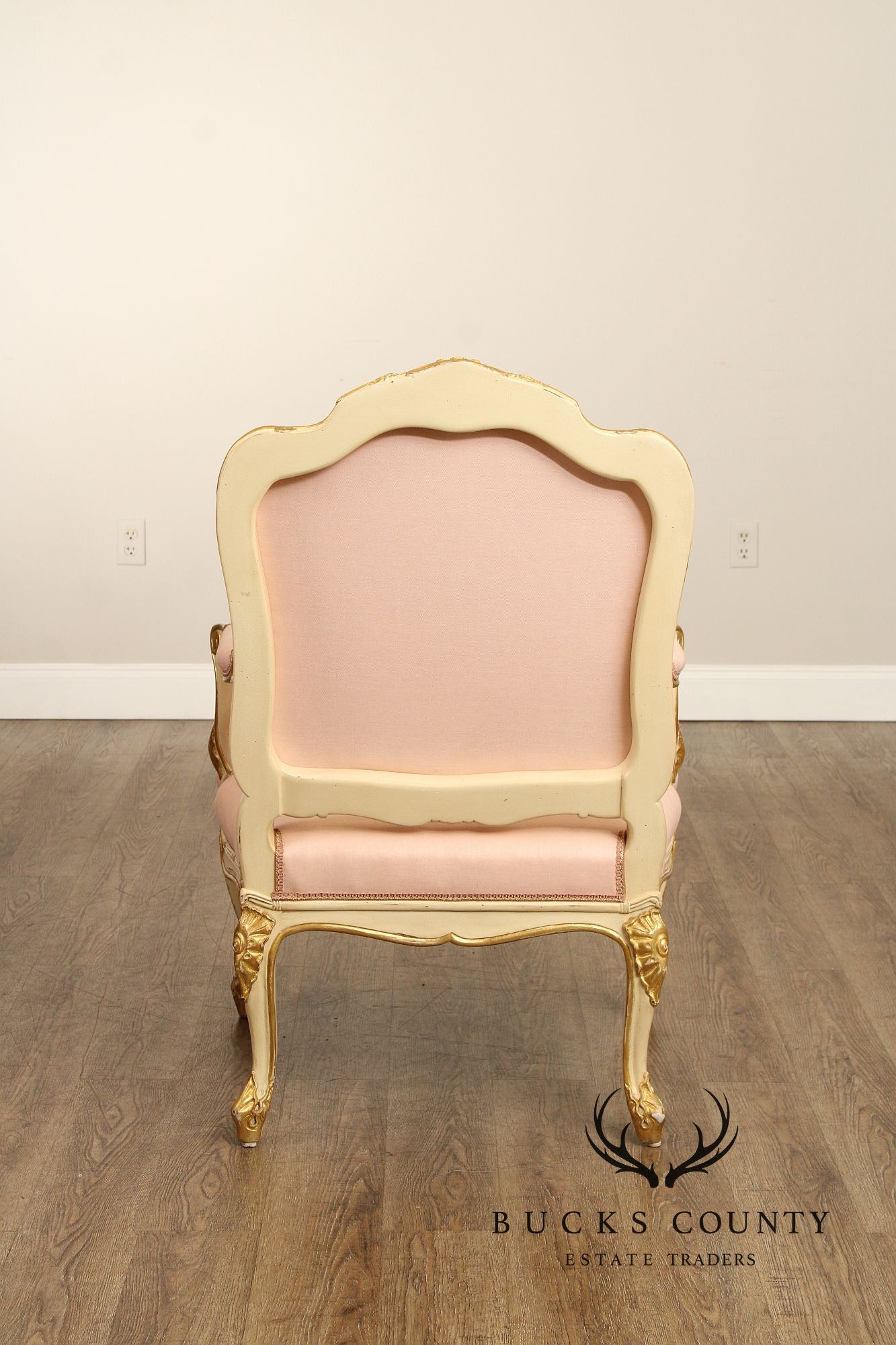 Ralph Lauren Venetian Style Partial Gilt Armchair