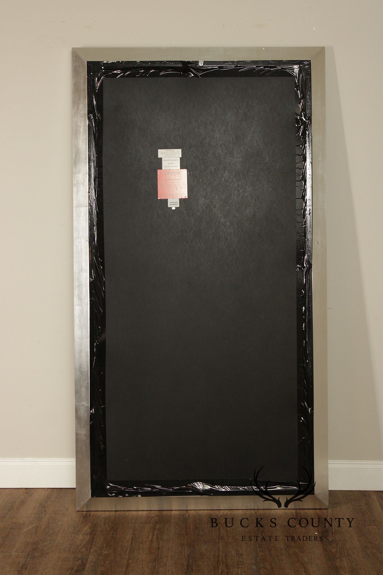 Hollywood Regency Oversized Beaded Floor Mirror