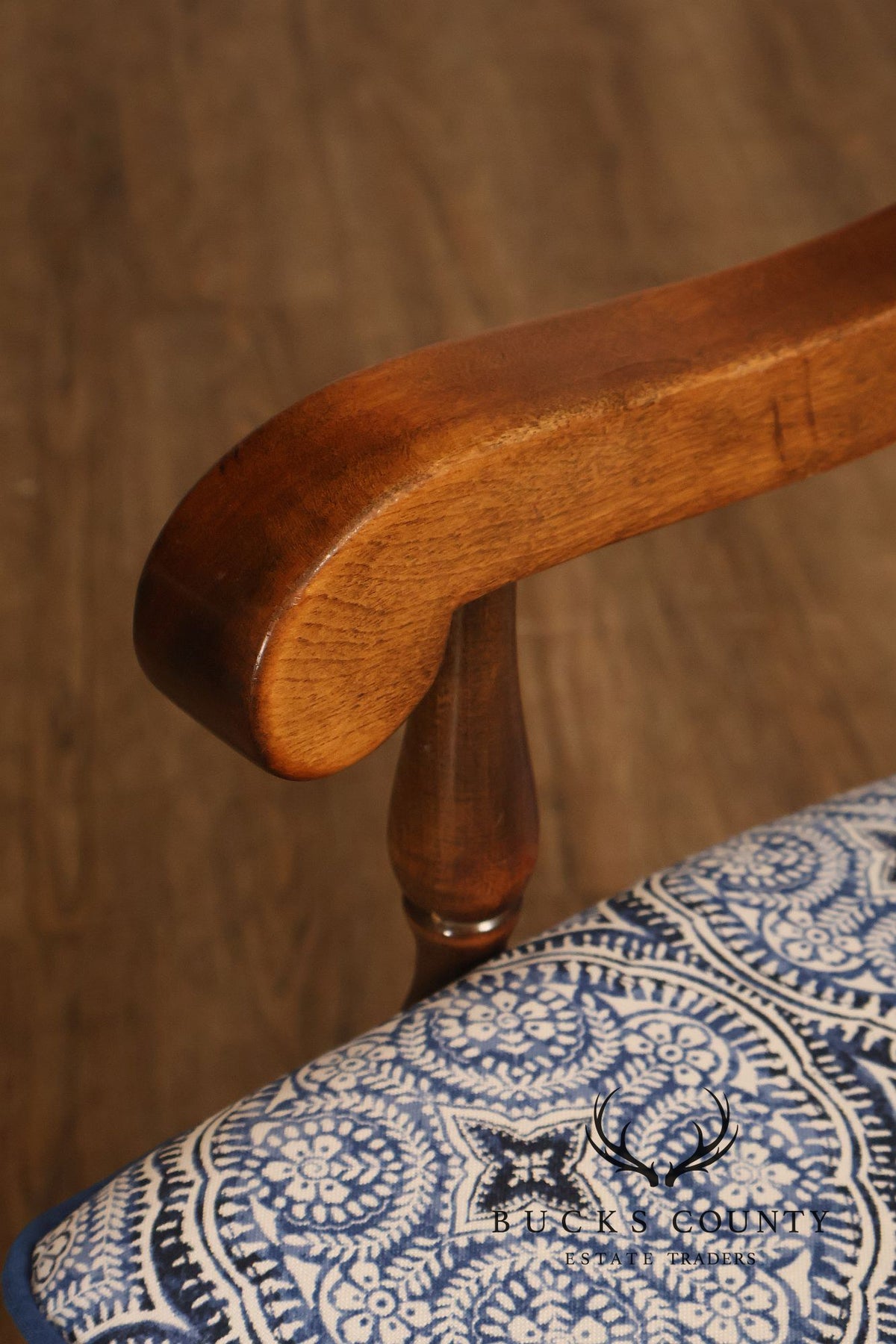 Hickory Chair Co. Set Of Six Country Ladder Back Rush Seat Dining Chairs