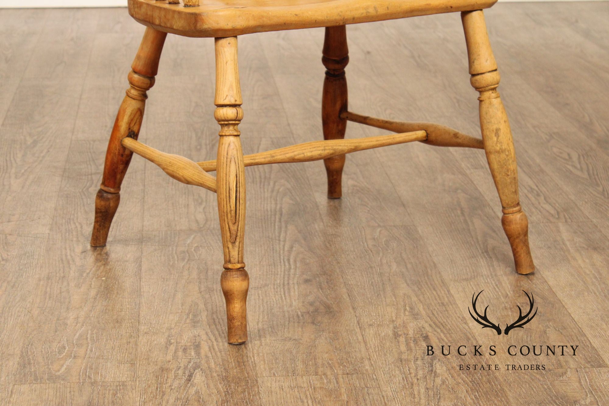 Antique English Oak Windsor Armchair