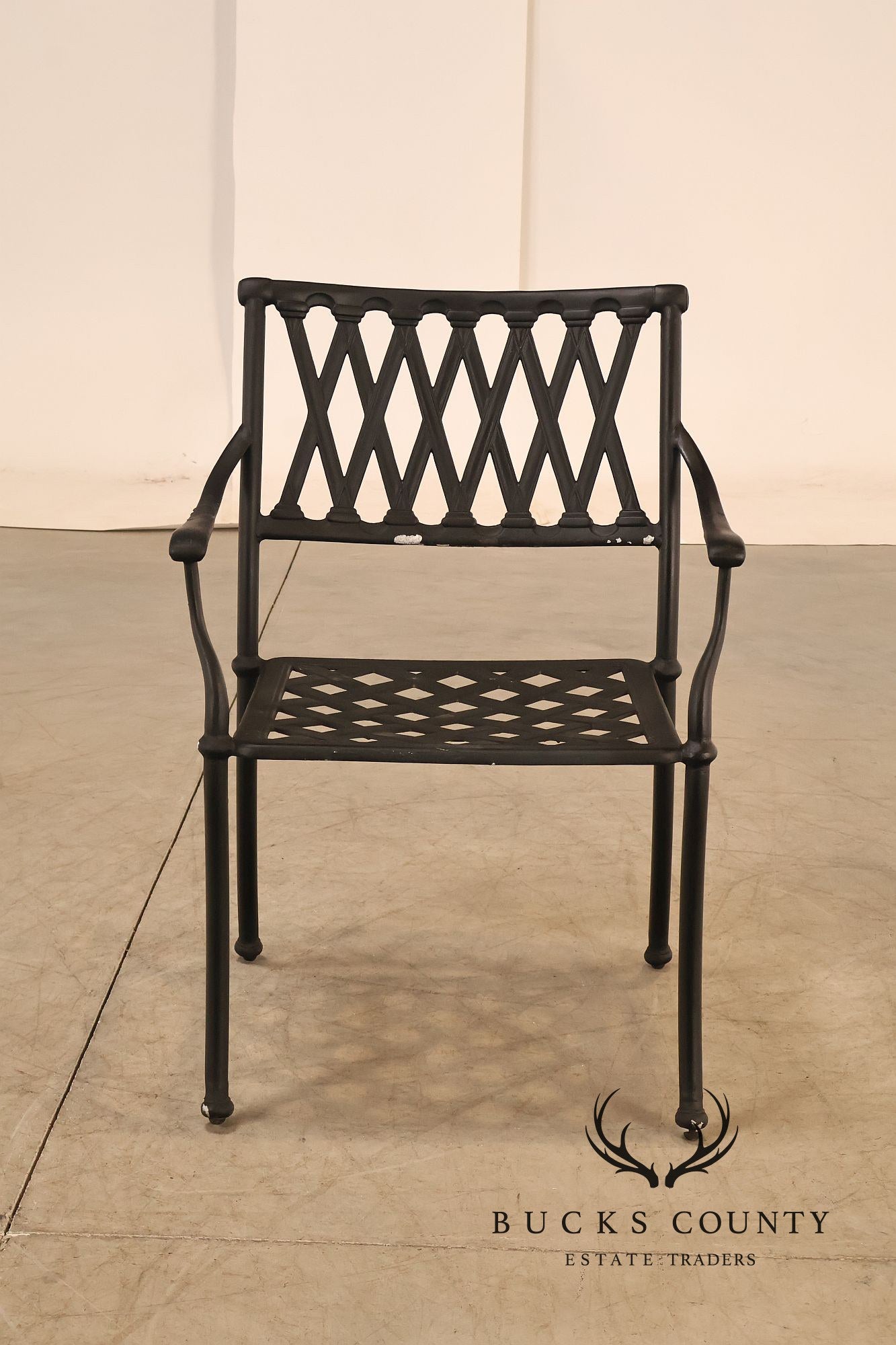 Hanamint Set Of 6 Cast Aluminum Patio Dining Chairs