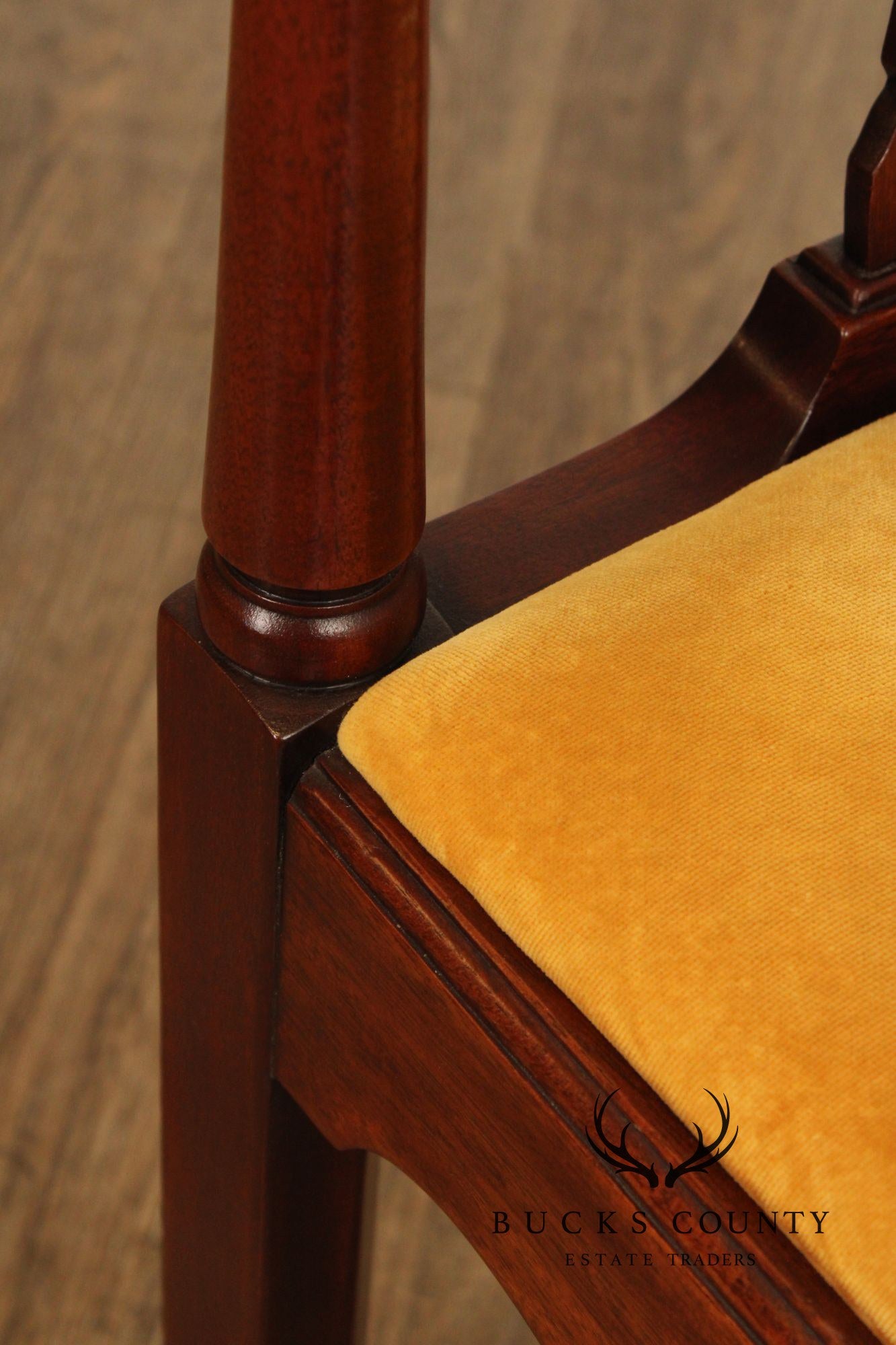 Hickory Chair Chippendale Style Mahogany Corner Chair