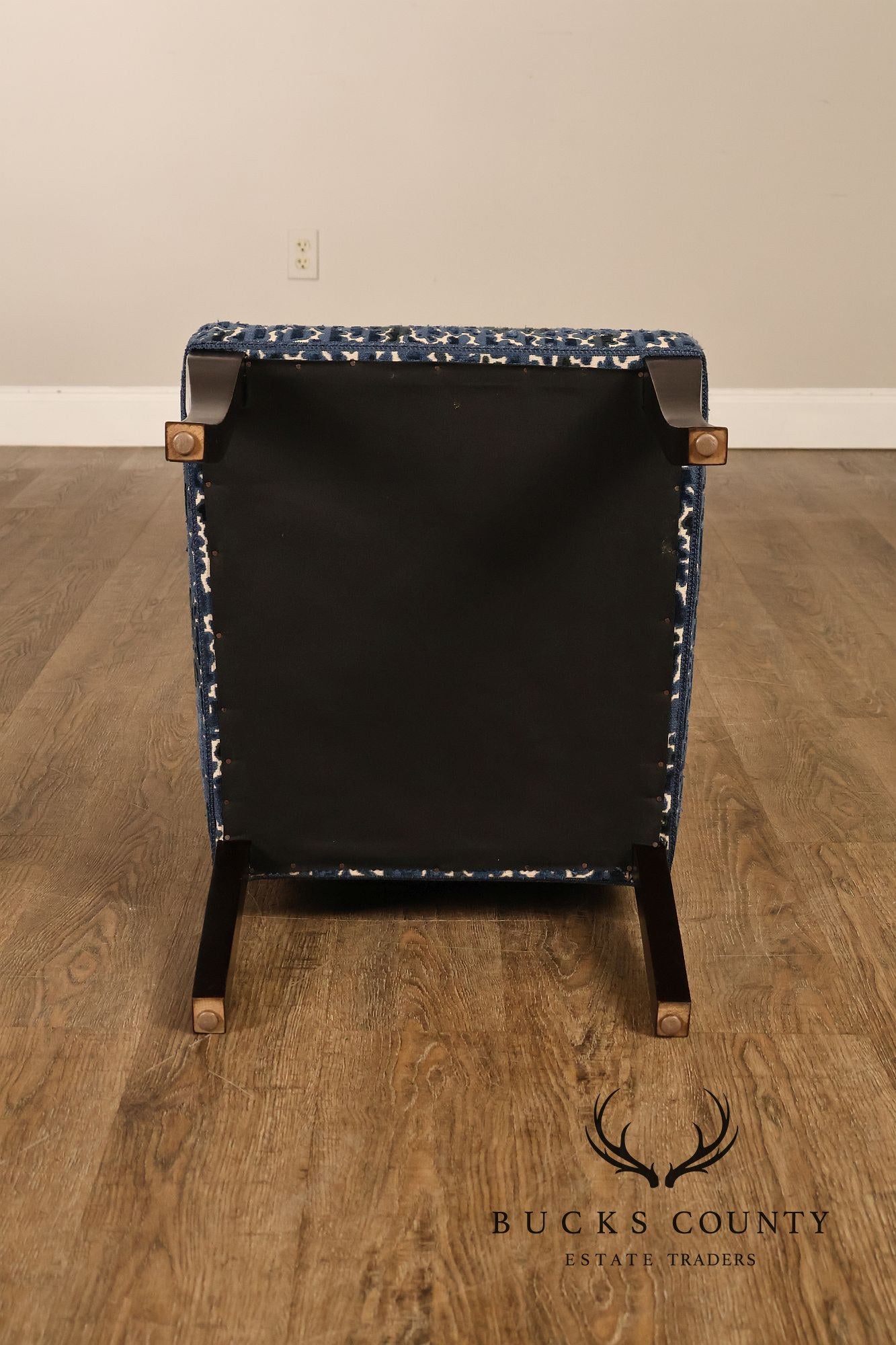 Contemporary Set of Eight Upholstered Dining Chairs