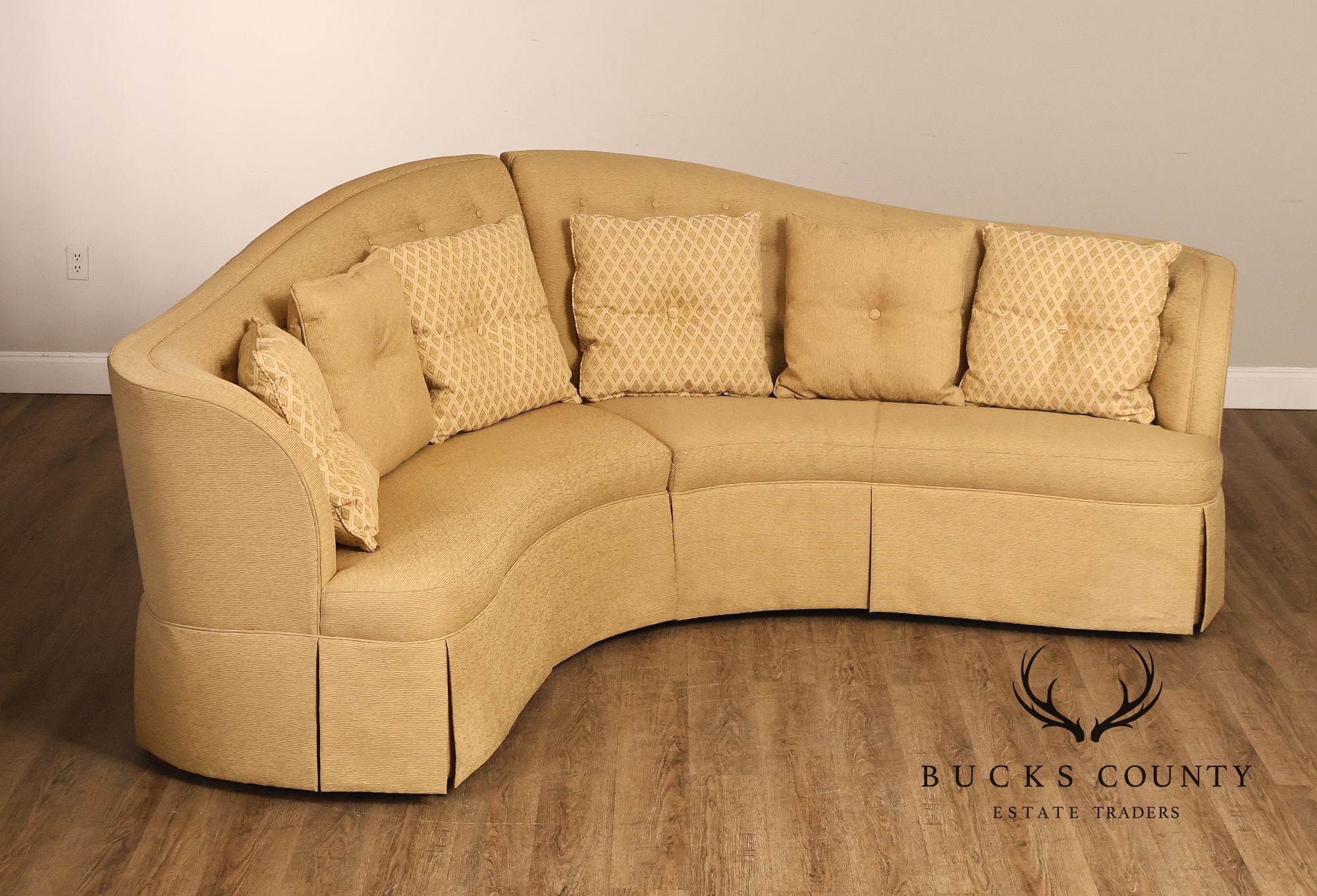 Thomasville Bogart Collection Curved Corner Sofa