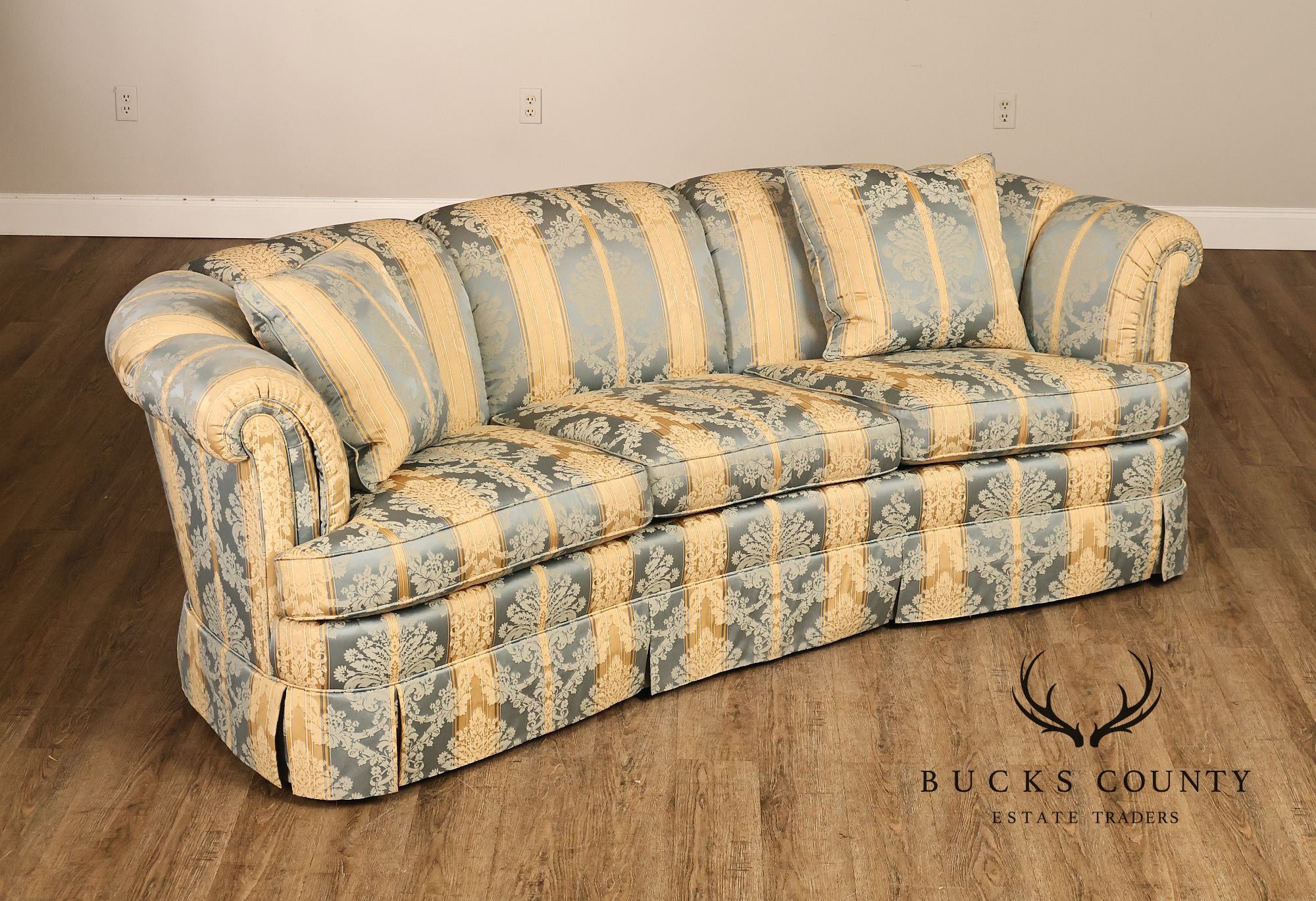 Kindel Custom Upholstered Channel Back Sofa