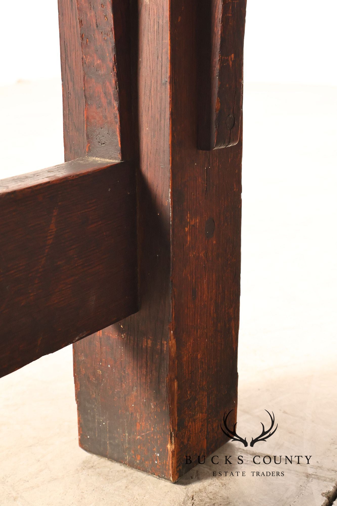 Early Gustav Stickley No. 460 Oak Library Table With Rare  Hardware