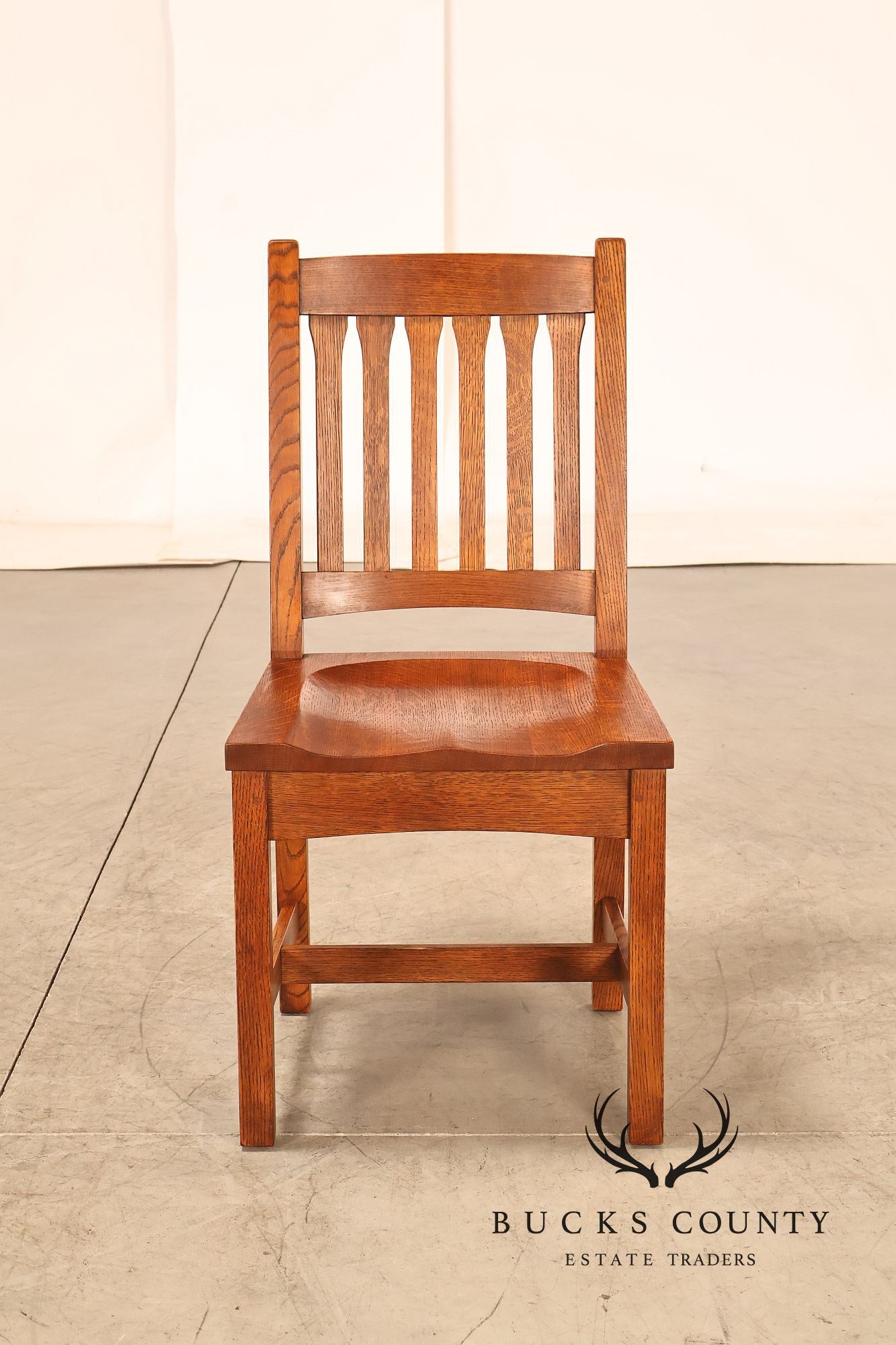 Stickley Mission Collection Set of Six Cottage Oak Dining Chairs