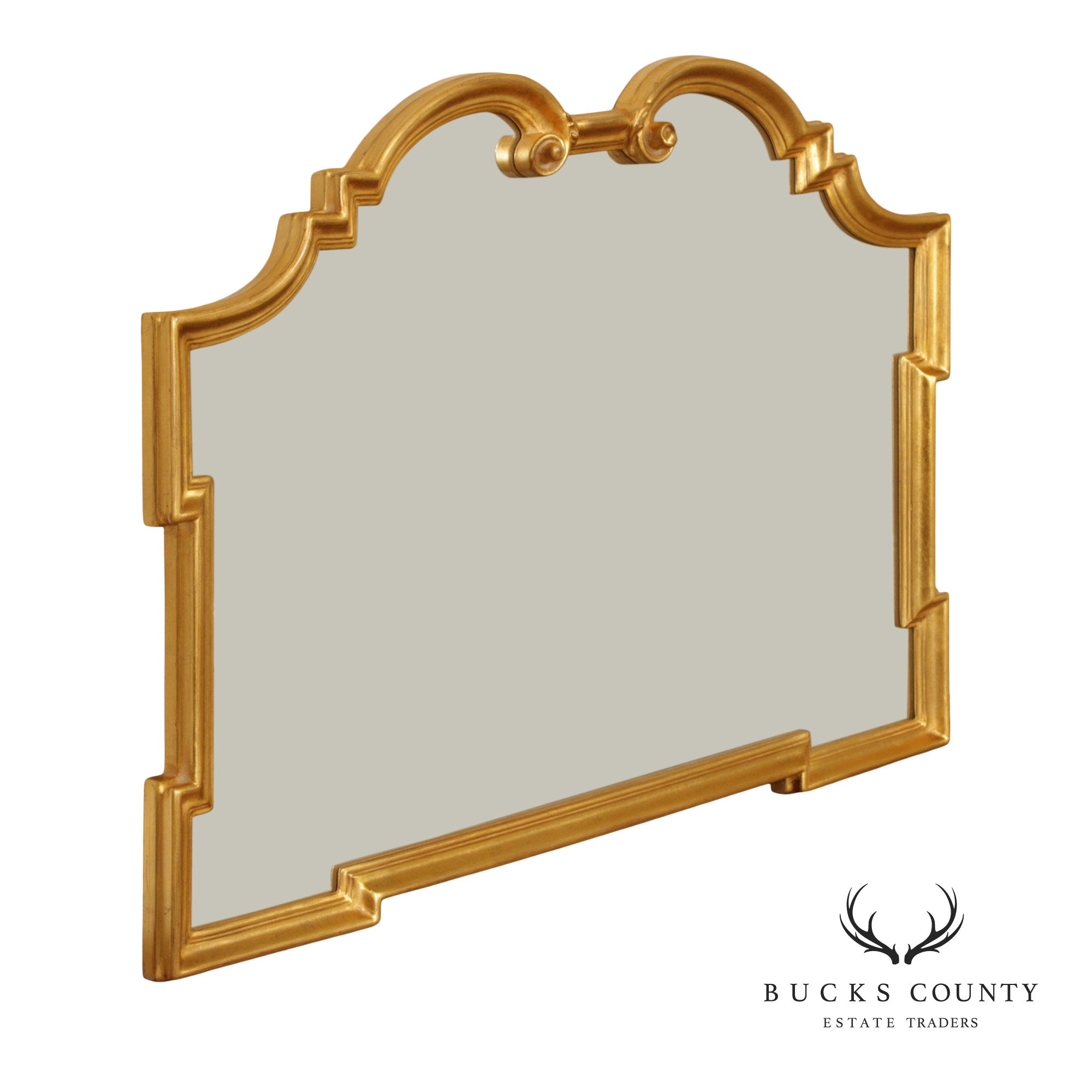 Hollywood Regency Style Scrollwork Wall Mirror