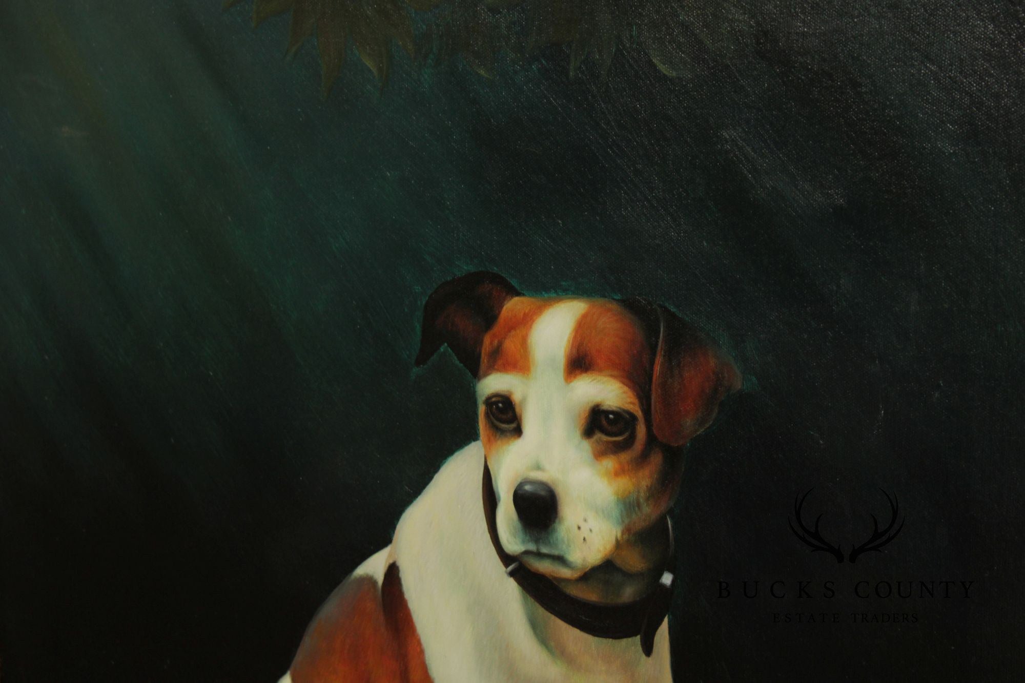 Van Webber Oil Painting, Jack Russell Terrier