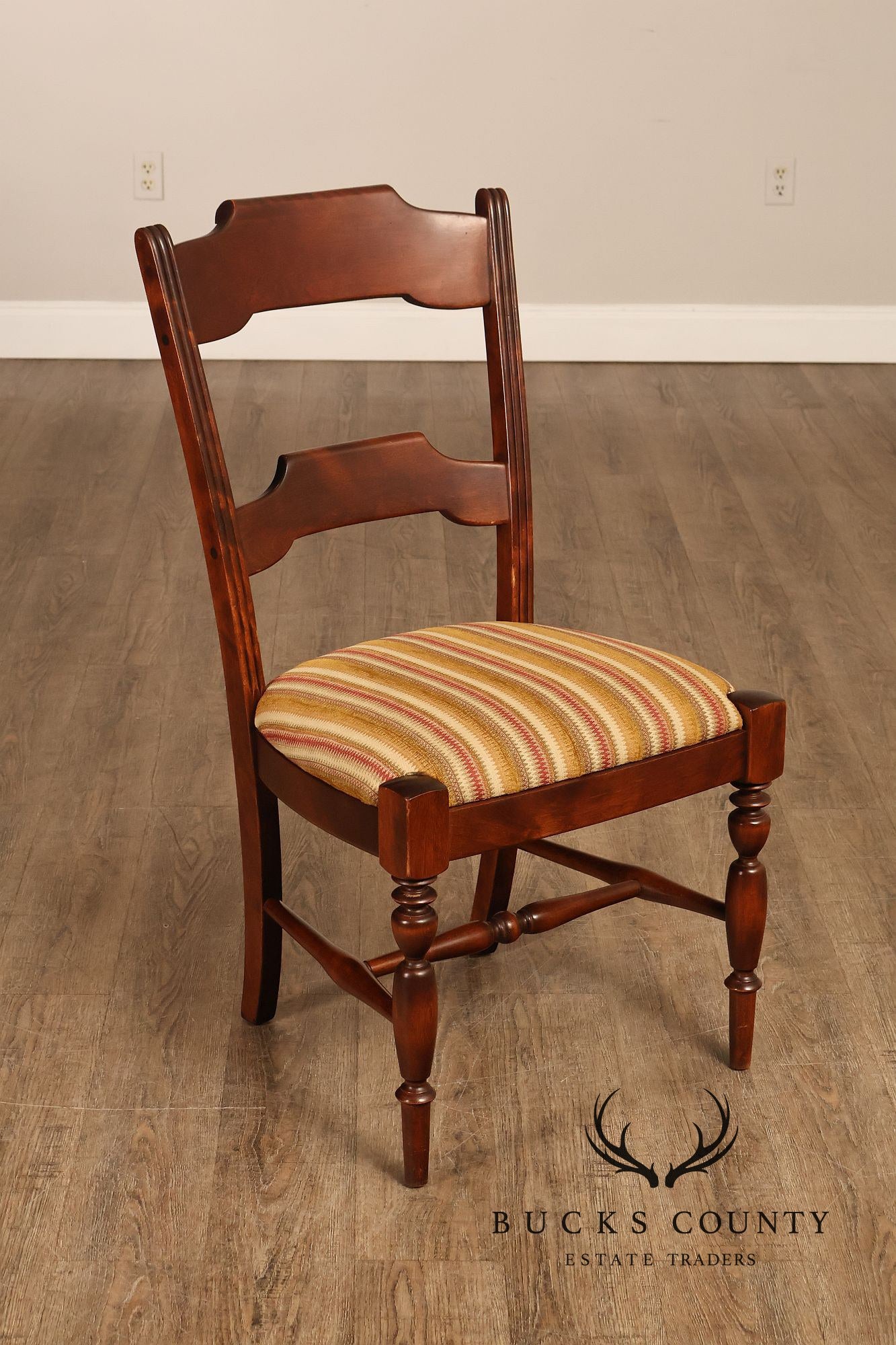 Nichols & Stone Set Of Six Solid Maple Dining Chairs