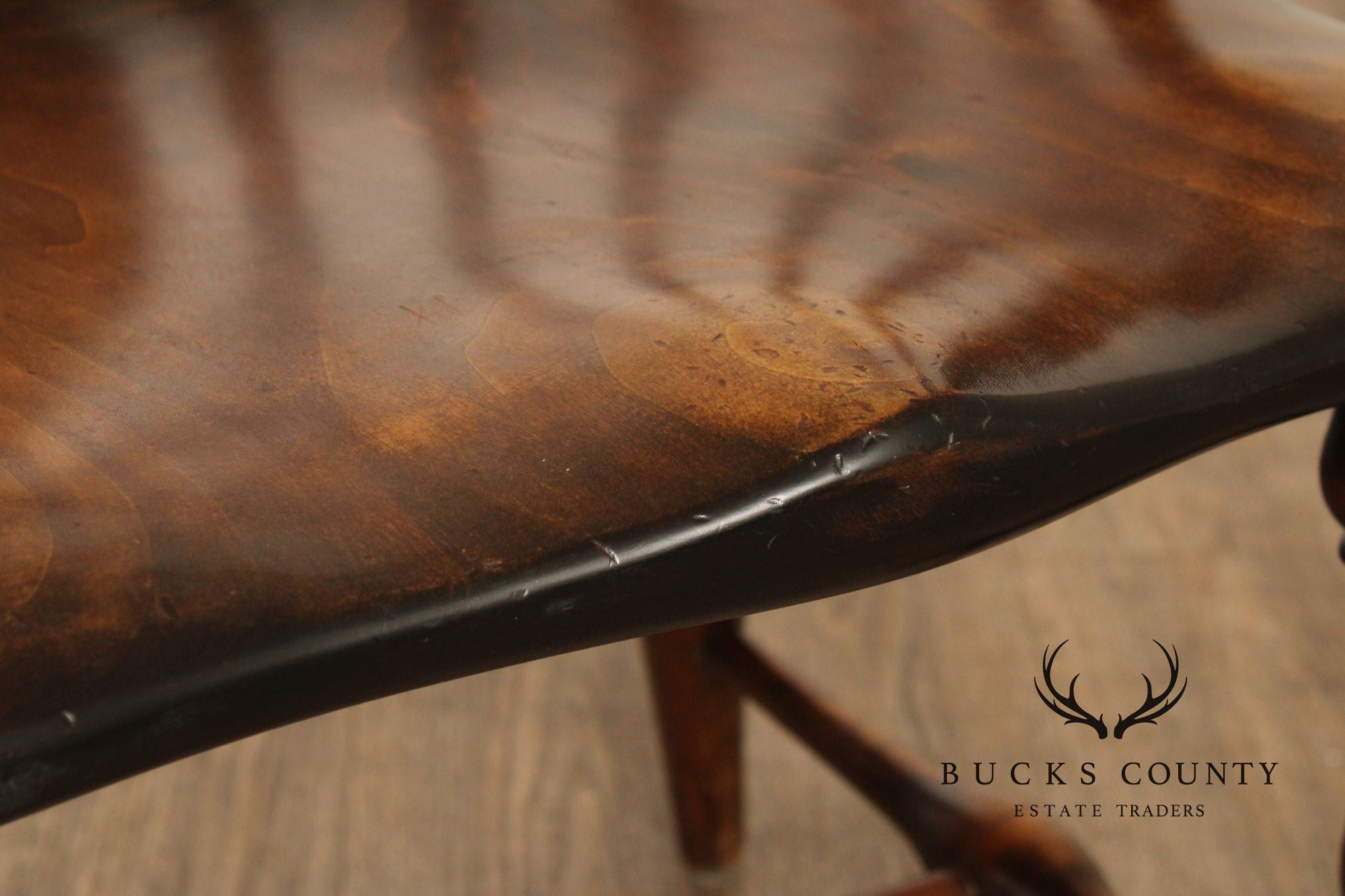 Custom Crafted Set Of 8 English Windsor Dining Chairs