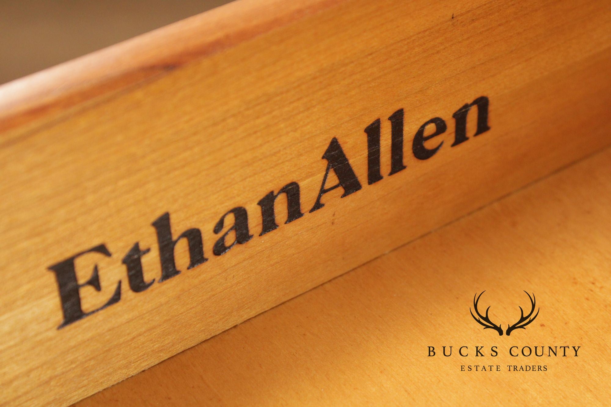 Ethan Allen 'Country French' Slant Front Maple Writing Desk