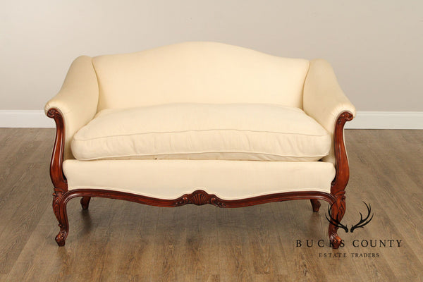 Karges French Louis XV Style Camelback Loveseat