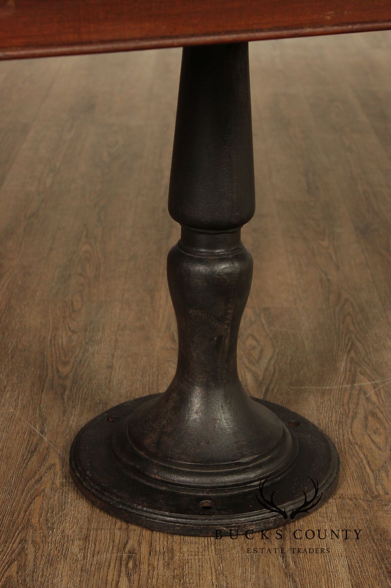 Antique Ship’s Table With Set Of Six Ship Chairs