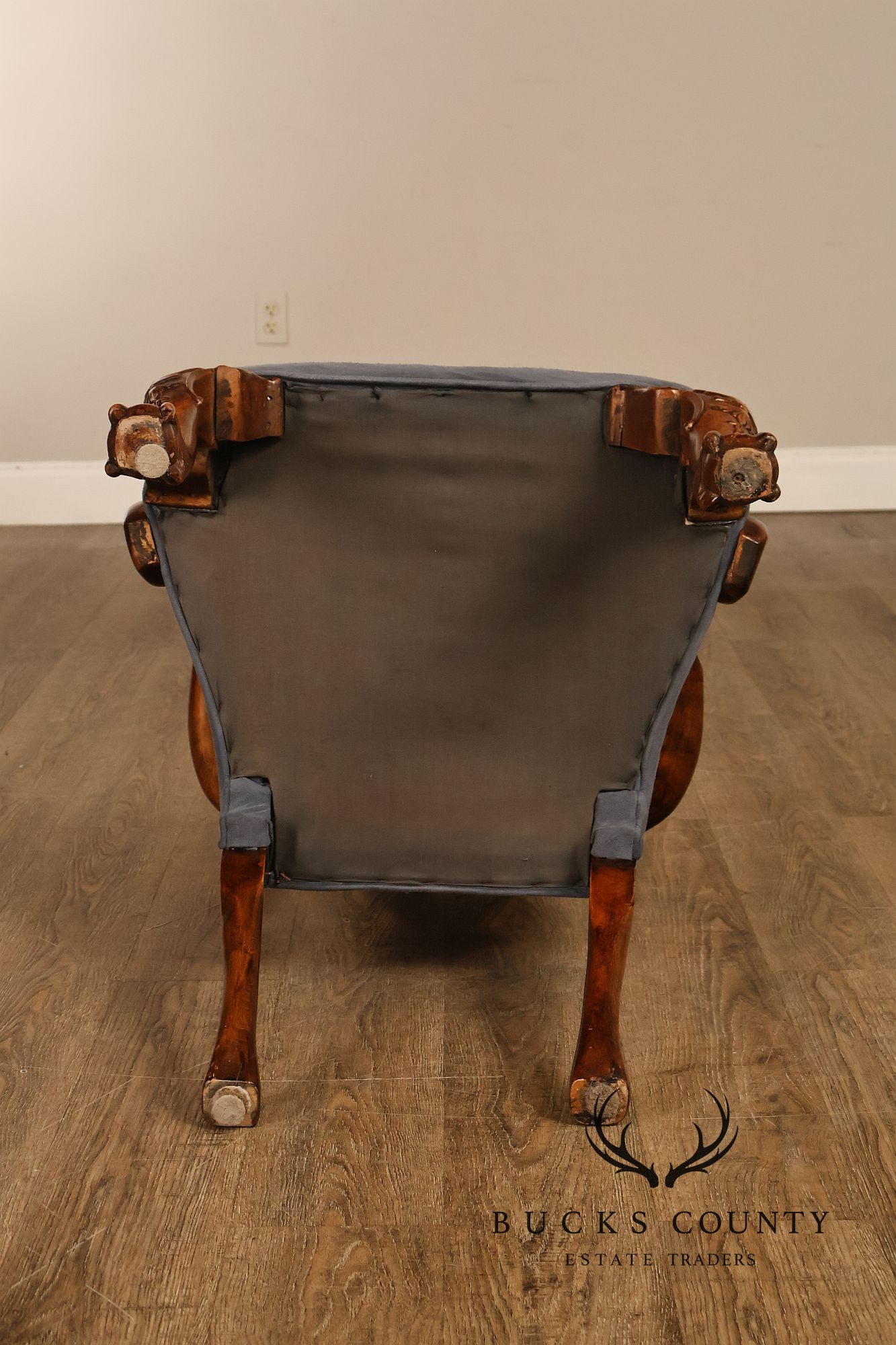 Georgian Style Set of Ten Carved Burlwood Dining Chairs