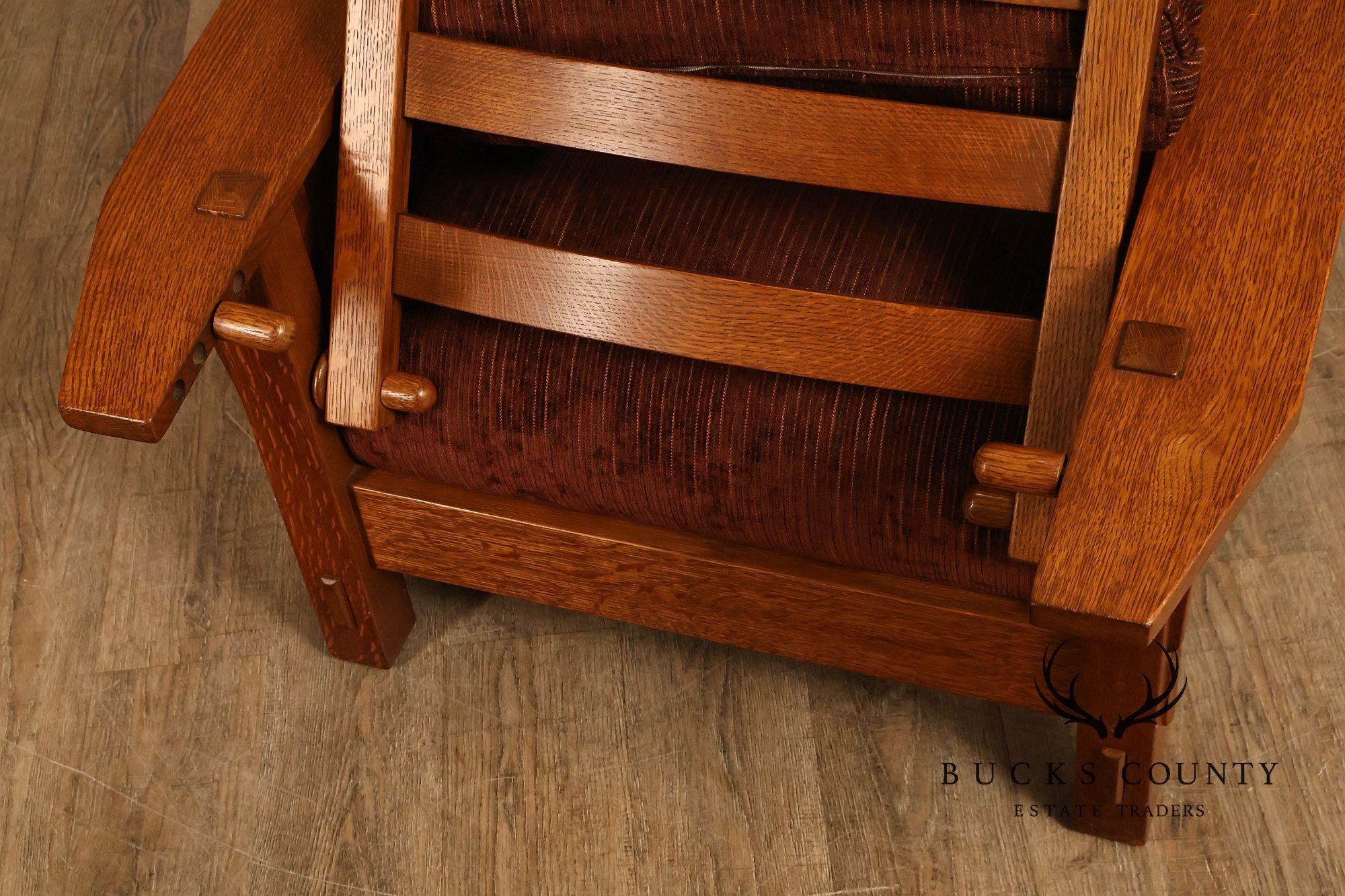 Stickley Mission Collection Oak Spindle Morris Chair