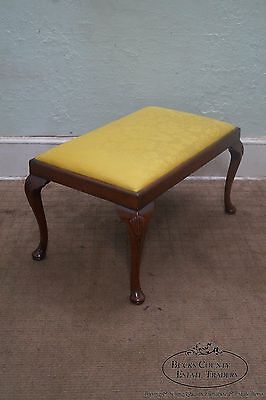 Custom Quality 18th Century Style English Queen Anne Bench