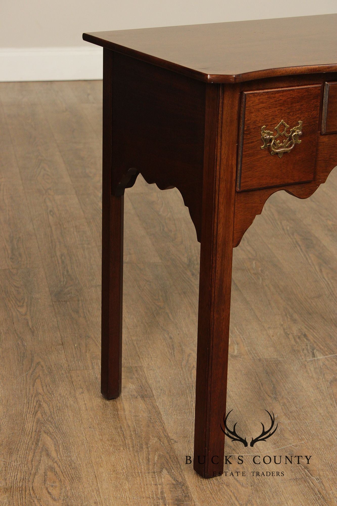 Chippendale Style Mahogany Lowboy Side Table Console