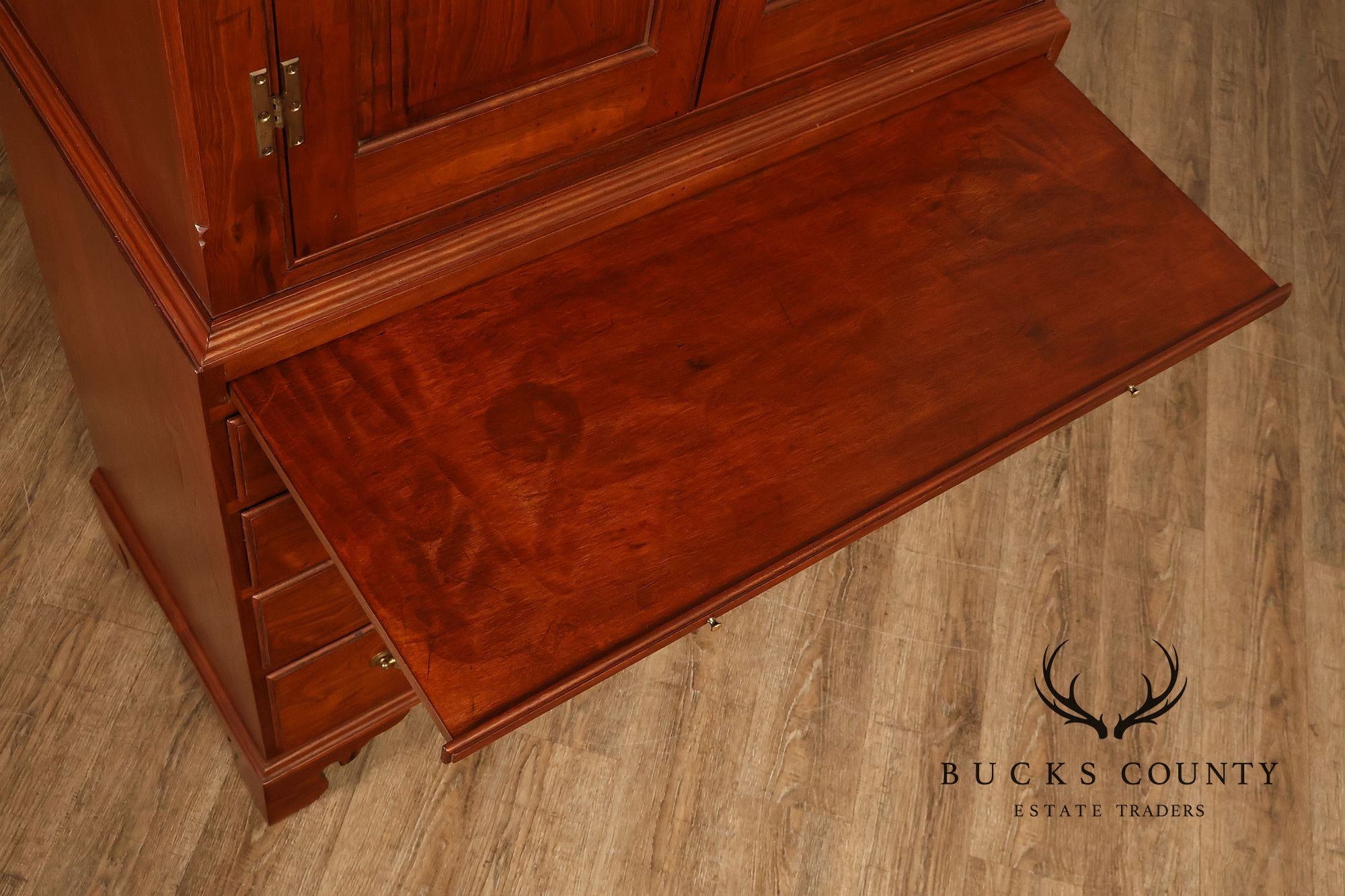 David T. Harring Chippendale Style Walnut Two Piece Jackson Press