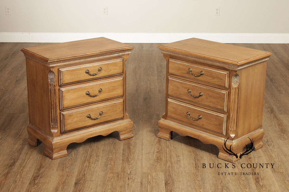 Lexington Camden Hall Collection Pair Of Three-Drawer Nightstands