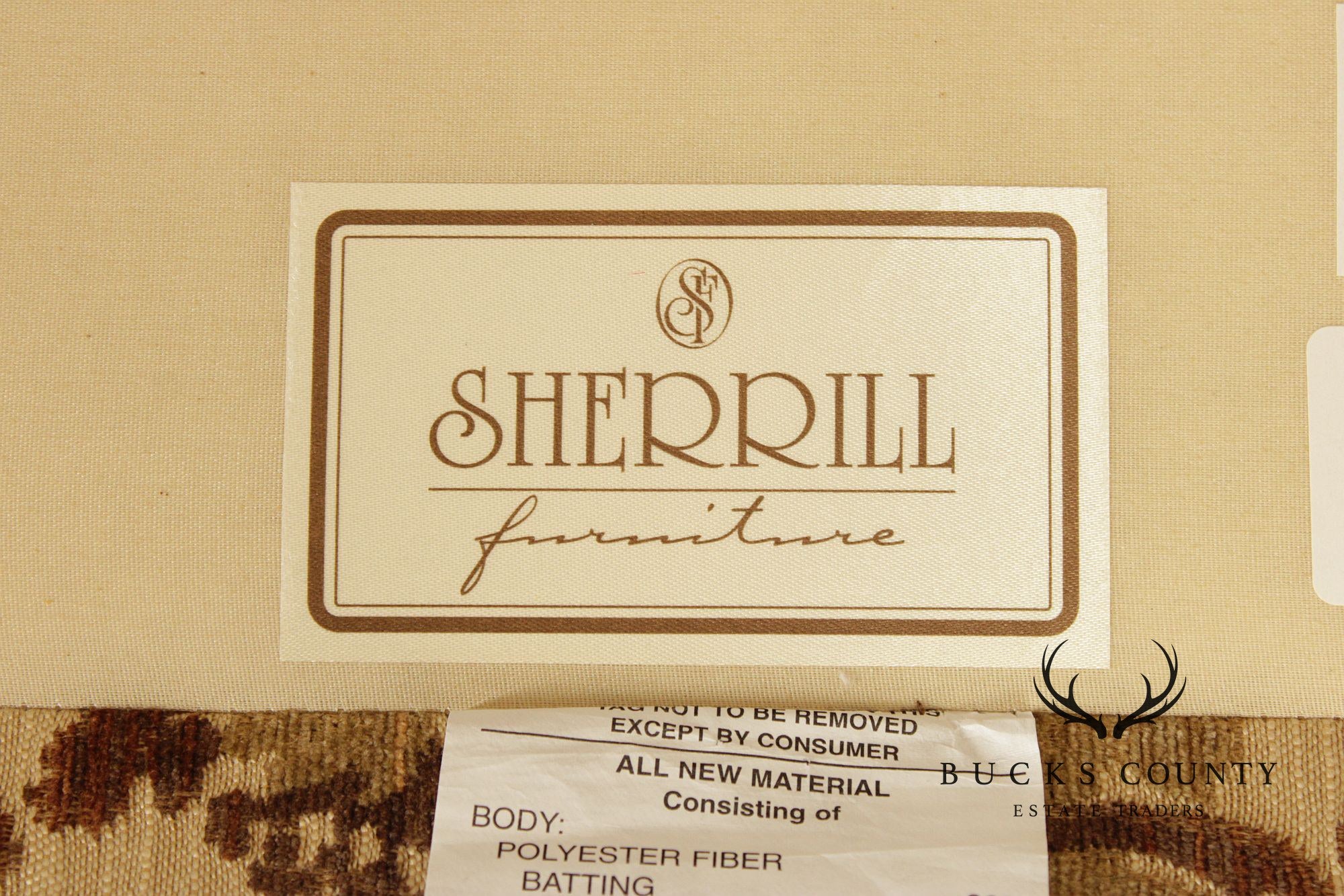 Sherrill Furniture Pair of Swivel Rocking Armchairs & Ottoman