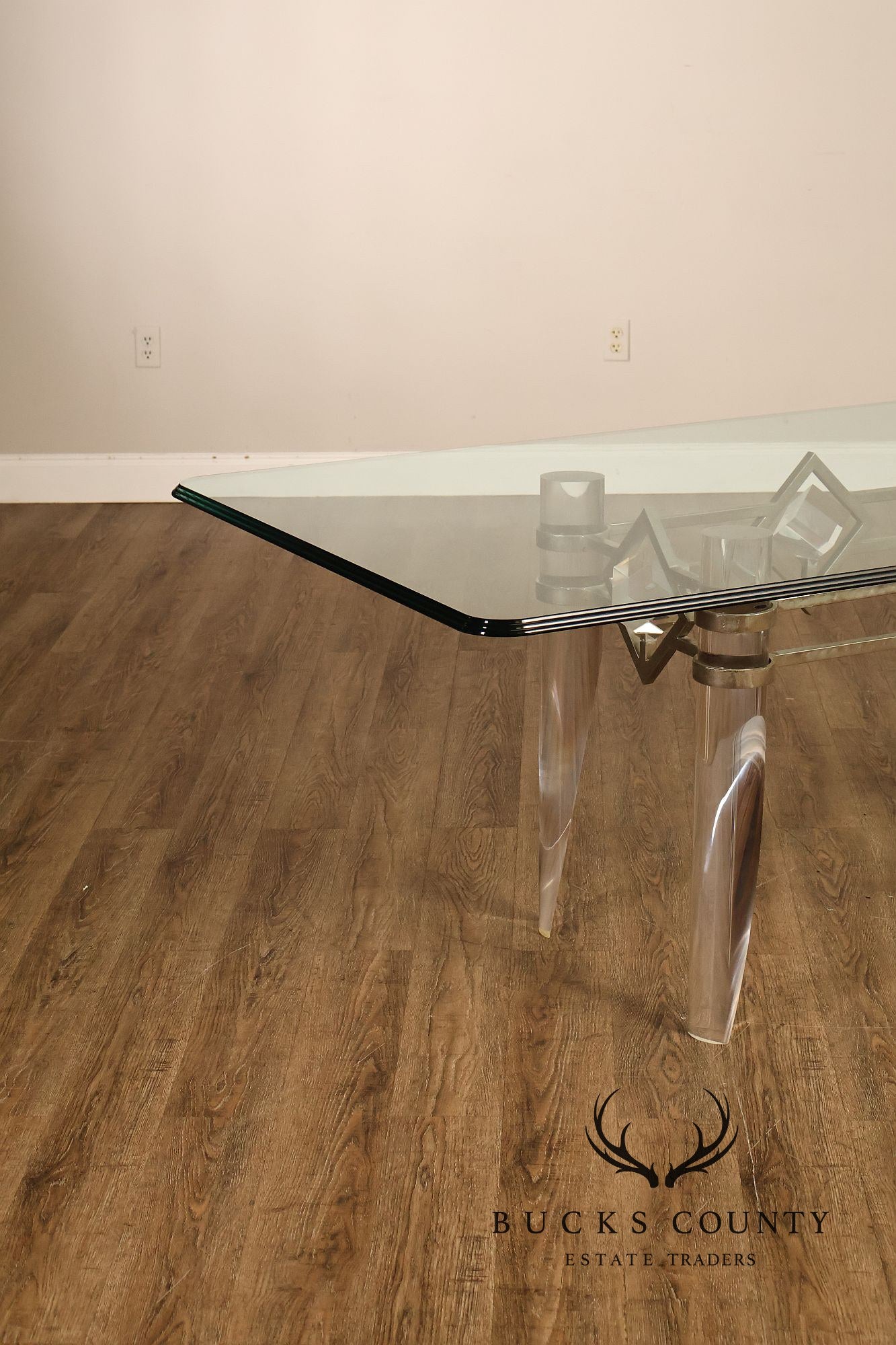 Pietro Costantini For Ello Glass Top Dining Table With Sculptural Base