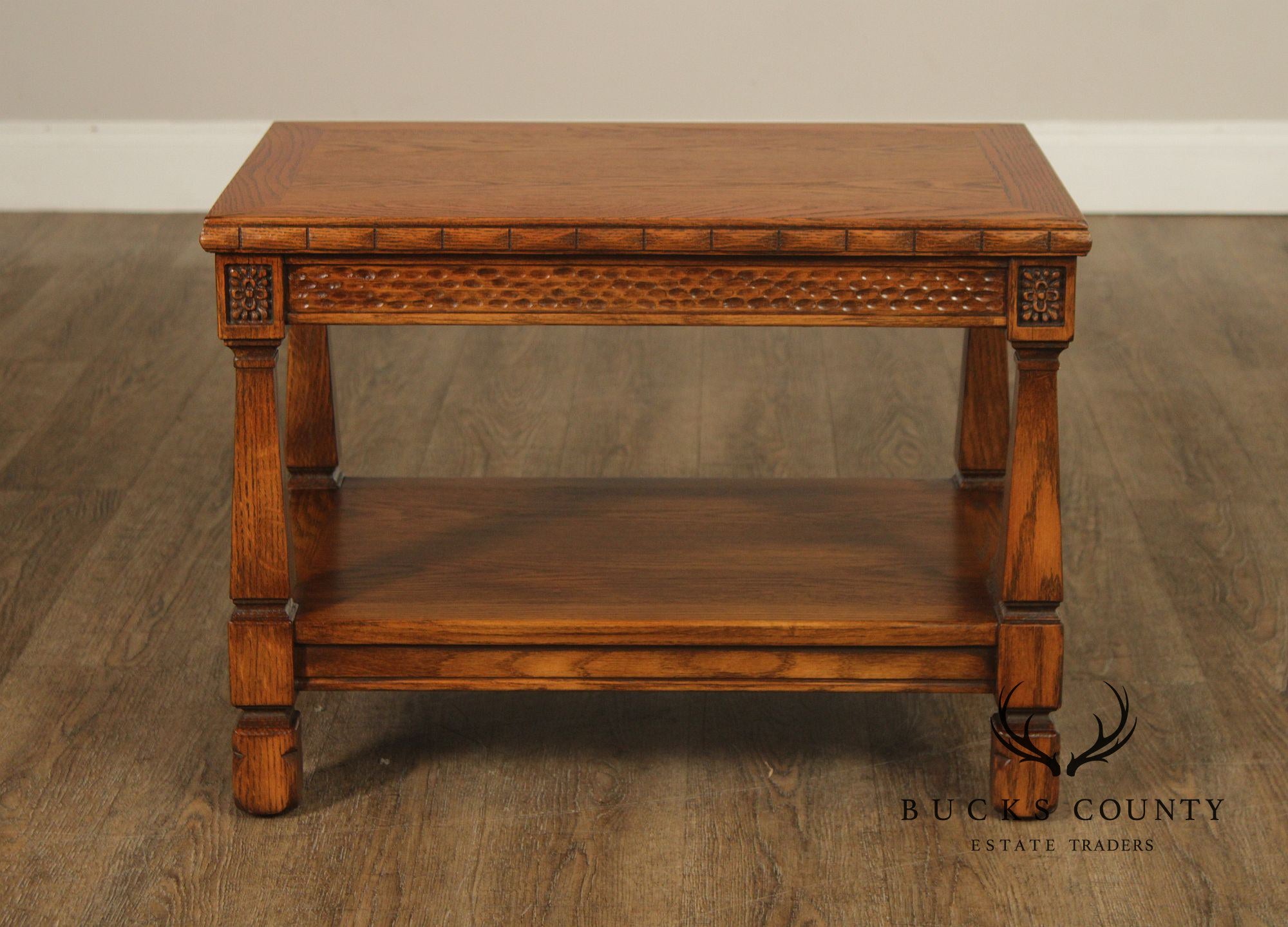 Romweber Viking Oak Two-Tier End Table