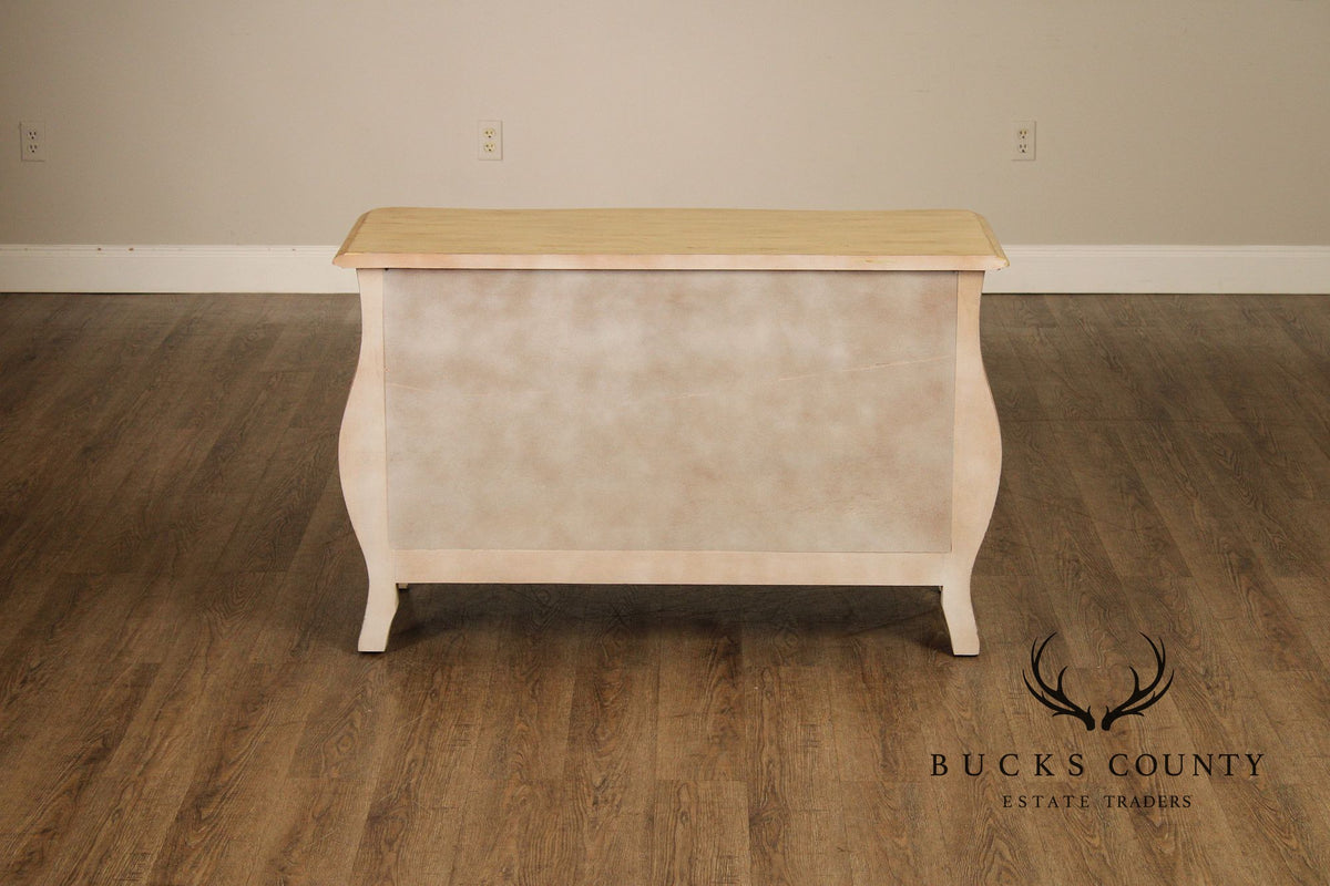 Century Furniture Italian Provincial Style Painted Bombe Chest