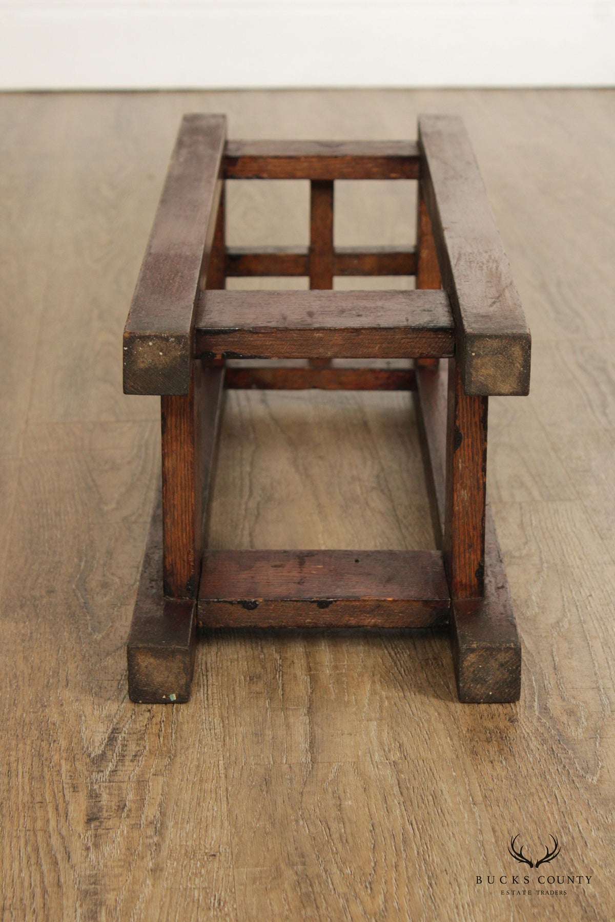 Antique Mission Oak Umbrella Stand