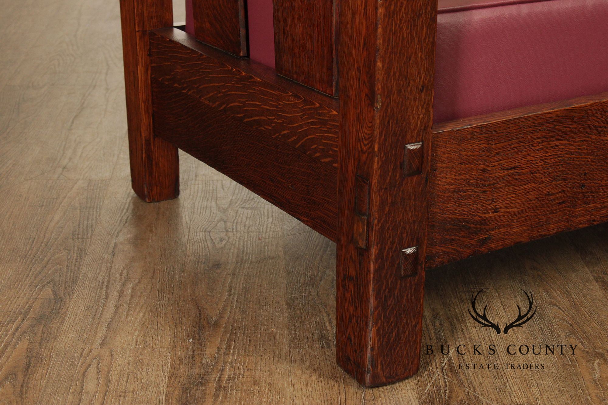 Lifetime Furniture Antique Mission Oak Sofa Settle