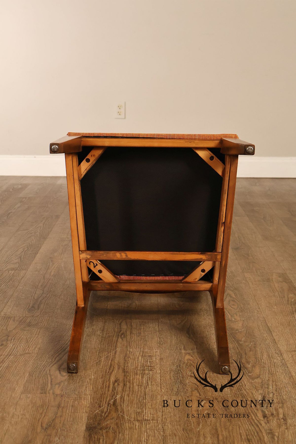 Mid Century Modern Set Of Four Walnut Dining Chairs
