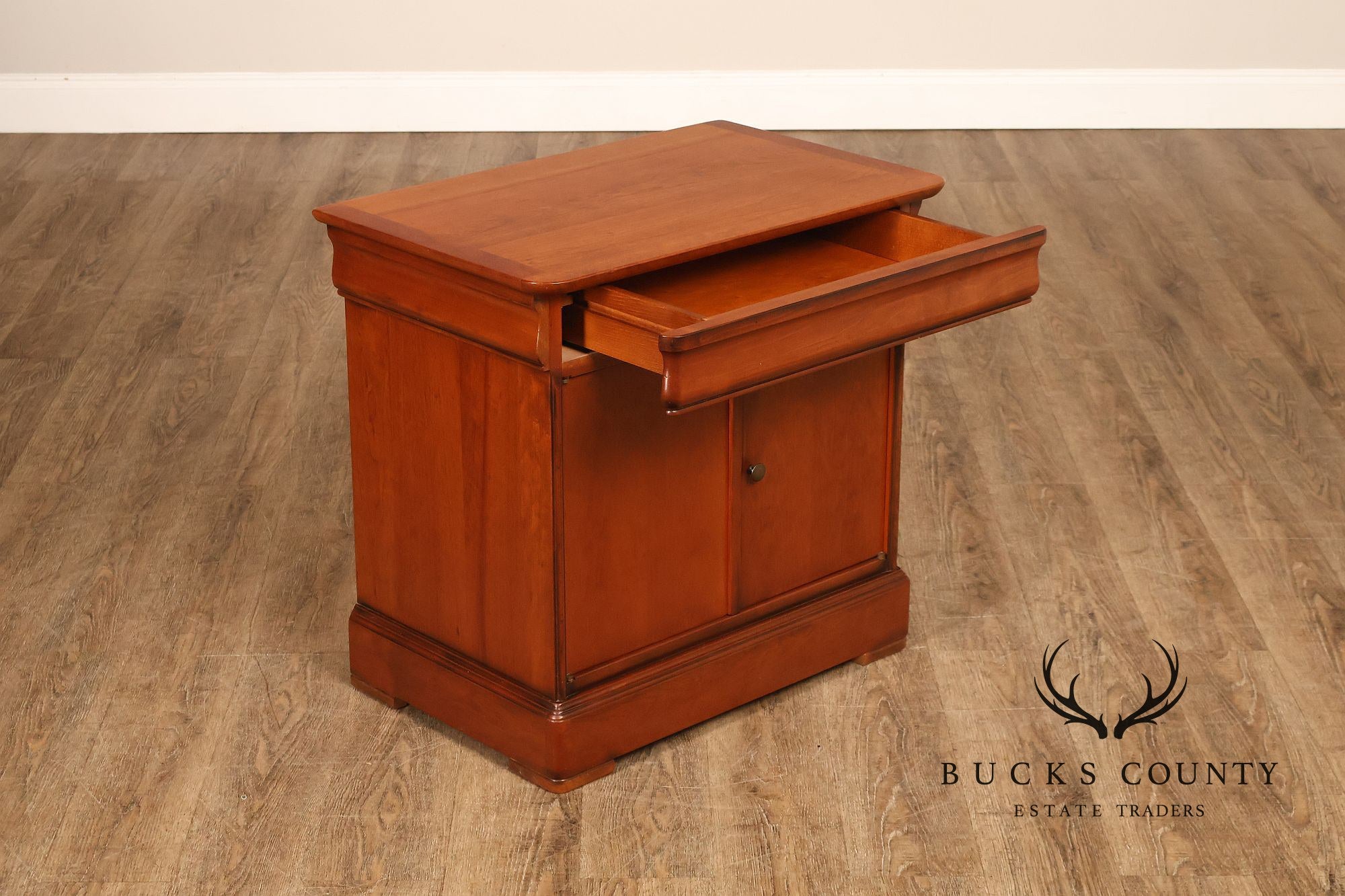 French Louis Philippe Style Cherry Nightstand